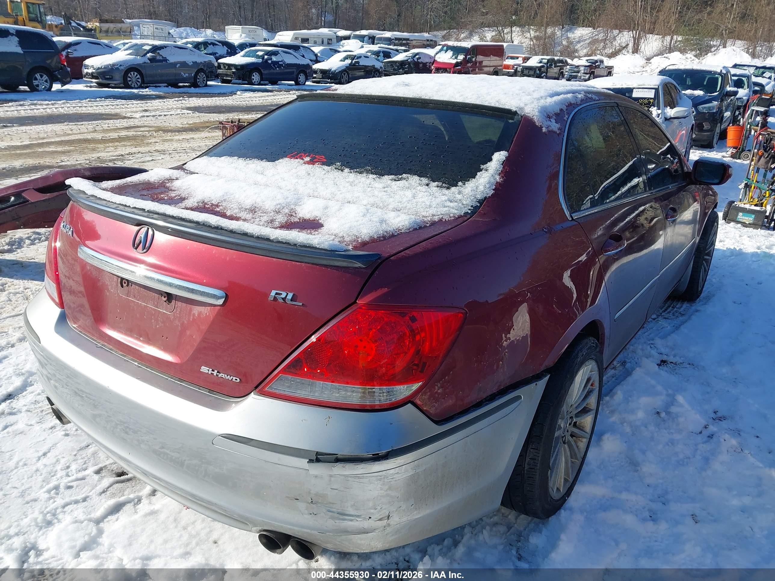 2008 Acura Rl 3.5 Red vin: JH4KB16638C004024