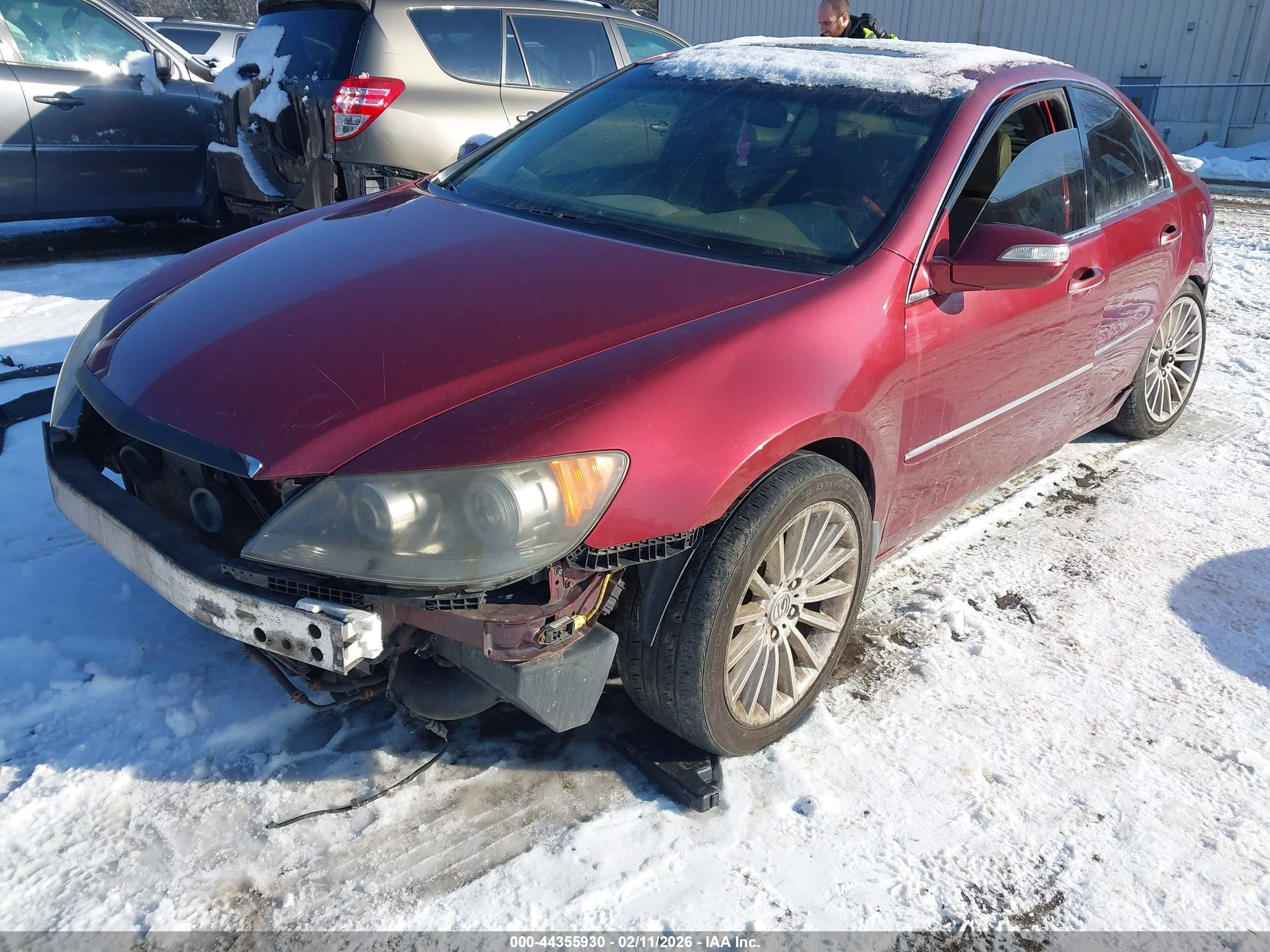 2008 Acura Rl 3.5 Red vin: JH4KB16638C004024