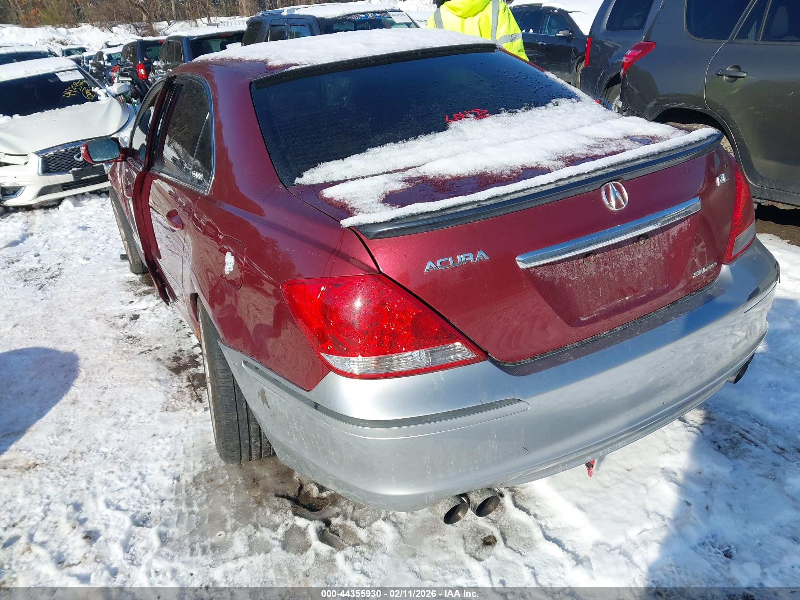 2008 Acura Rl 3.5 Red vin: JH4KB16638C004024