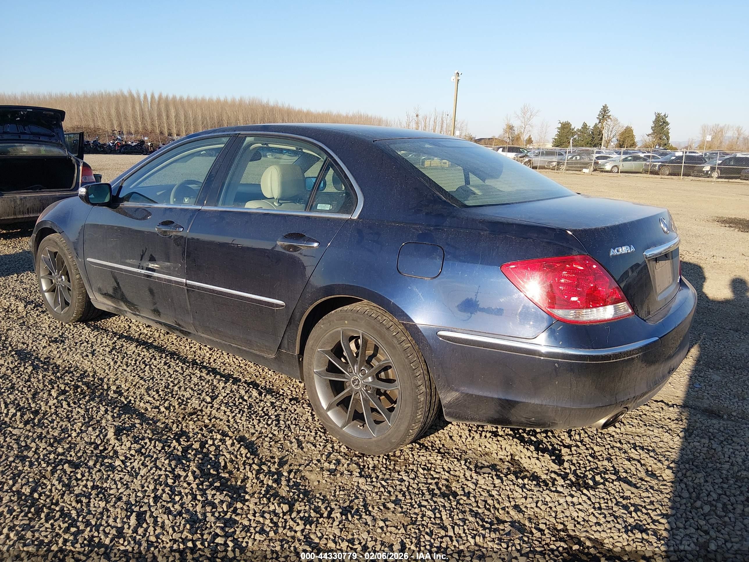 2008 Acura Rl 3.5 Dark Blue vin: JH4KB16648C000001