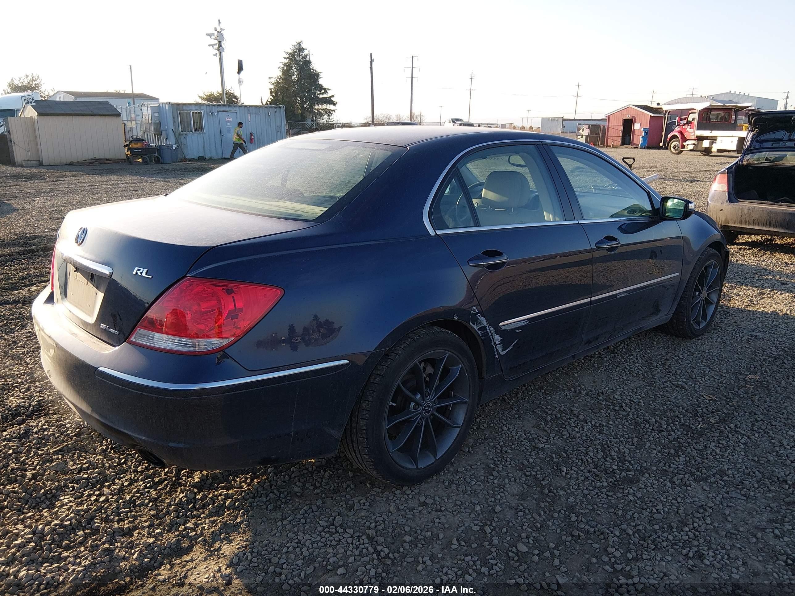2008 Acura Rl 3.5 Dark Blue vin: JH4KB16648C000001