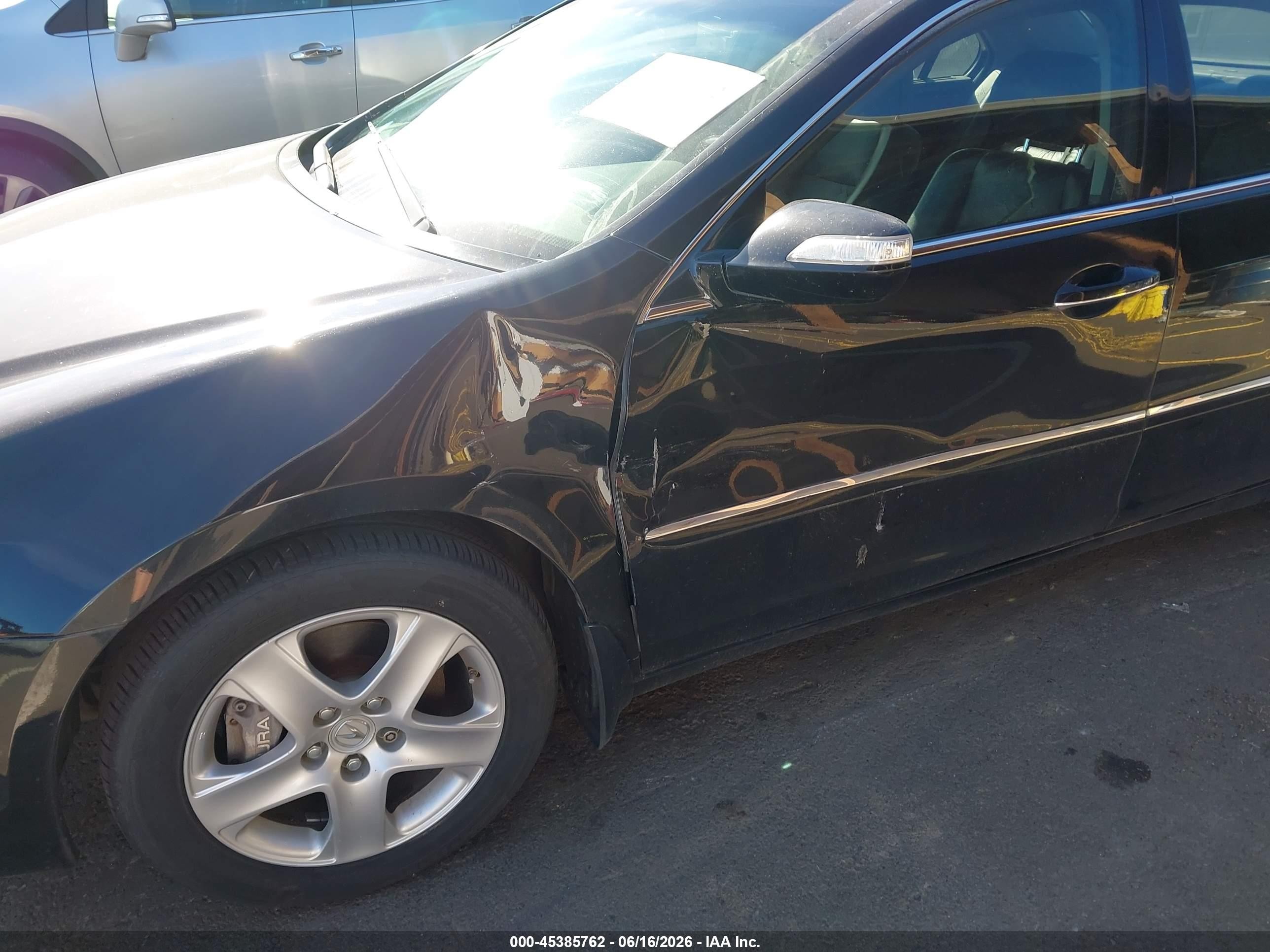 2008 Acura Rl 3.5 Black vin: JH4KB16648C002413