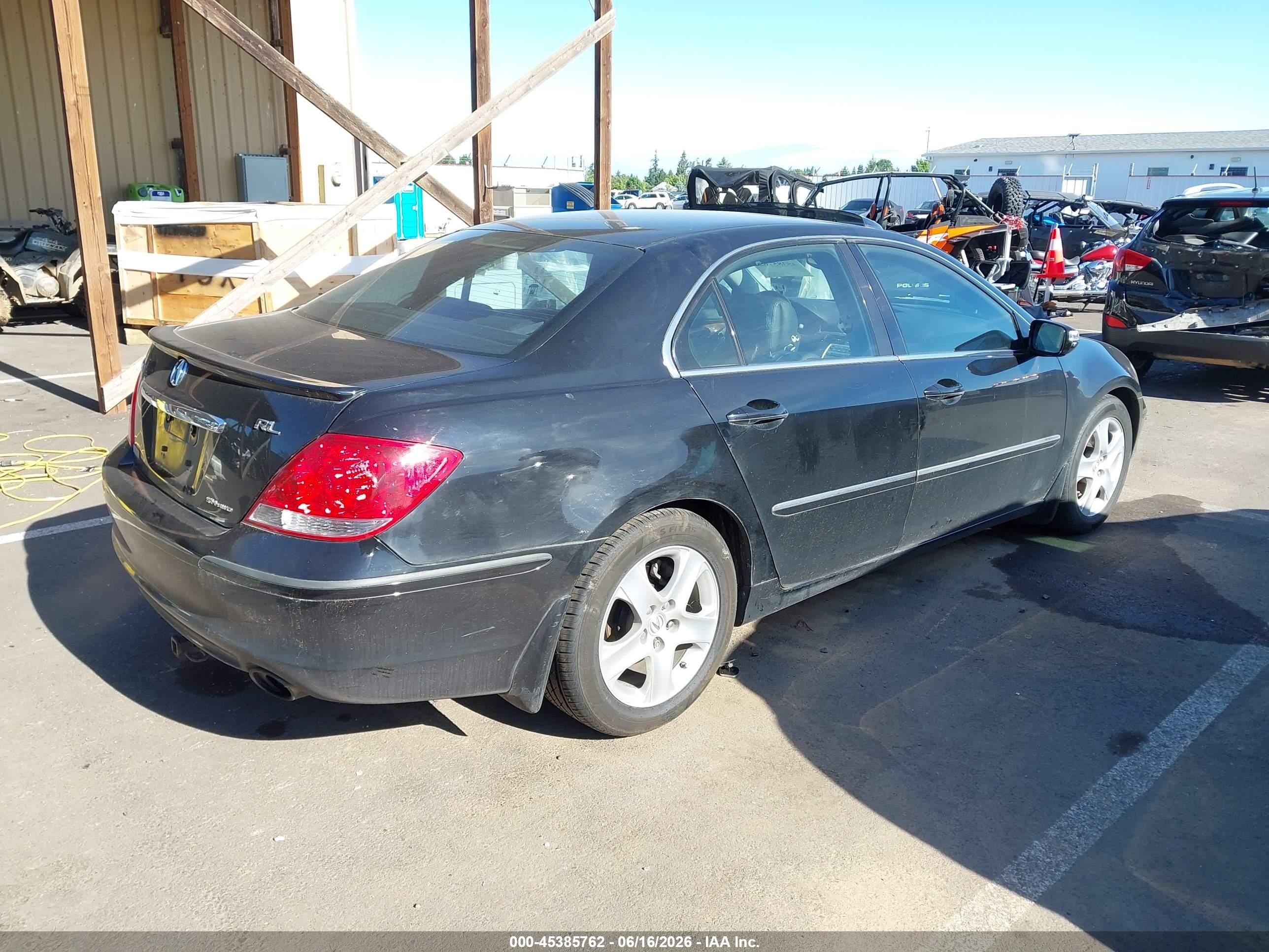 2008 Acura Rl 3.5 Black vin: JH4KB16648C002413