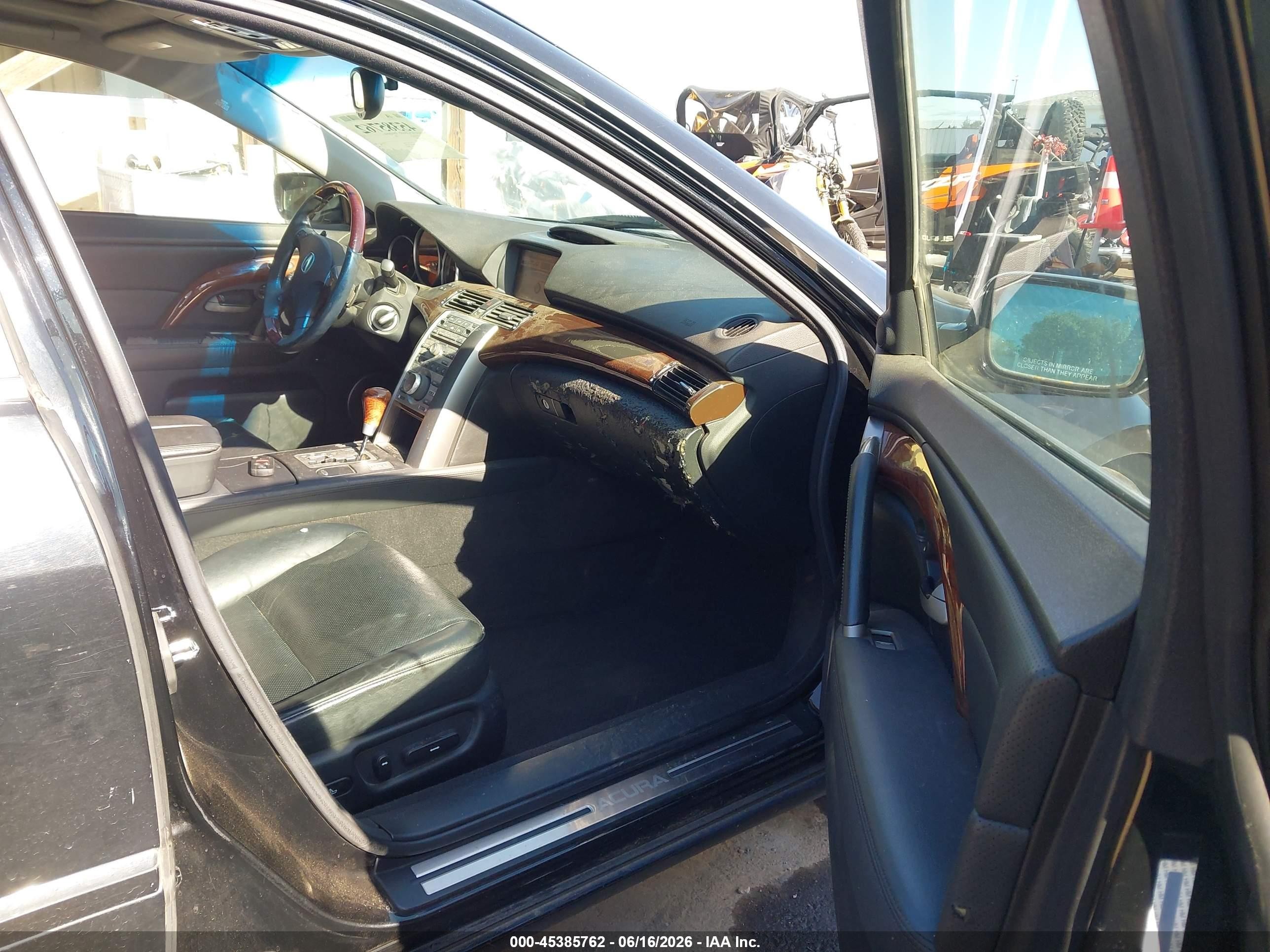 2008 Acura Rl 3.5 Black vin: JH4KB16648C002413