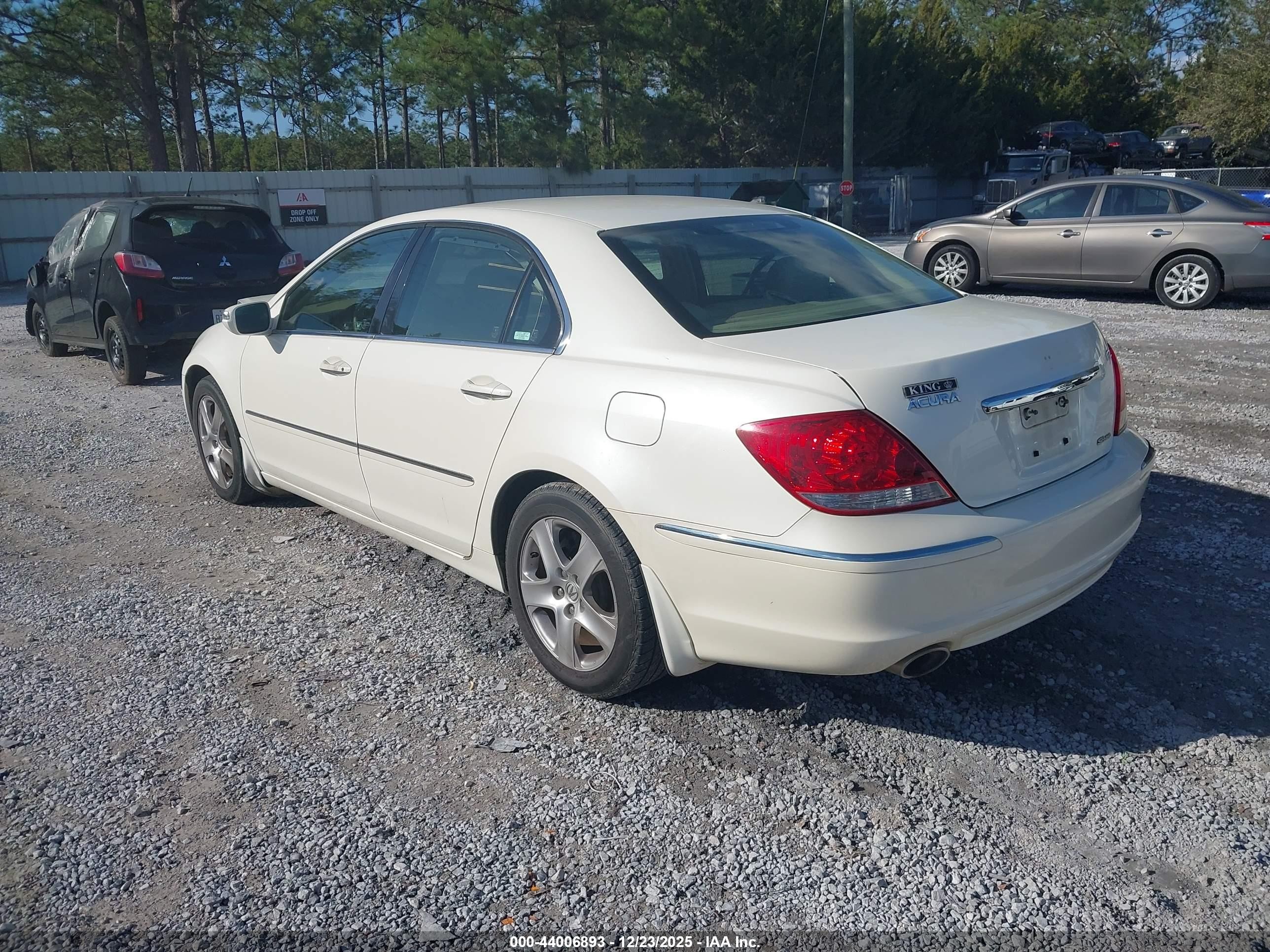 2008 Acura Rl 3.5 White vin: JH4KB16648C003240