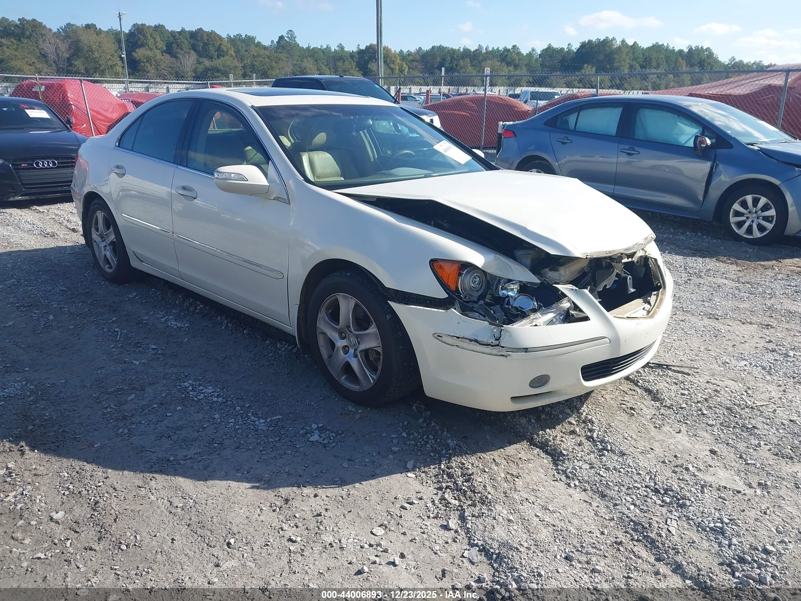 2008 Acura Rl 3.5 White vin: JH4KB16648C003240