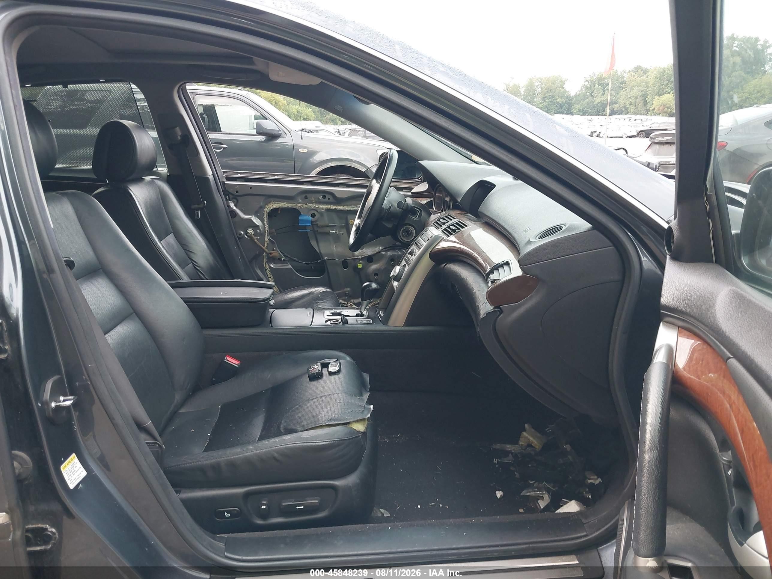 2007 Acura Rl 3.5 Gray vin: JH4KB16657C002189