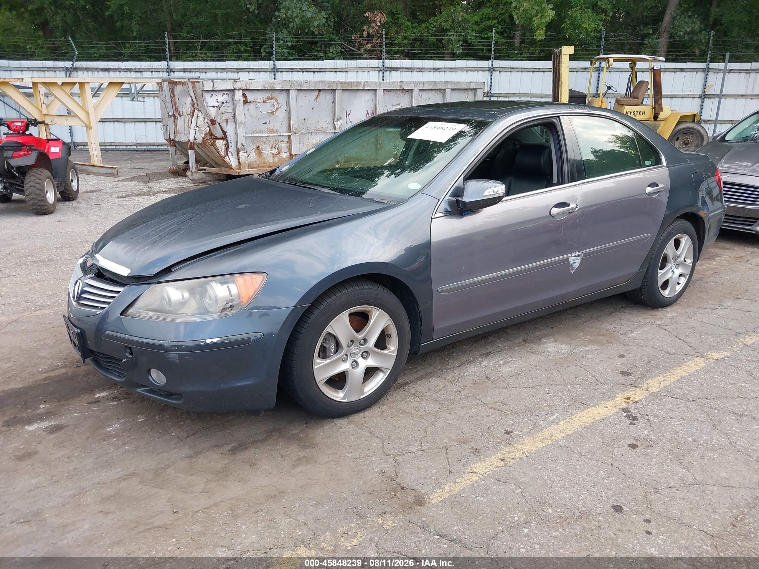 2007 Acura Rl 3.5 Gray vin: JH4KB16657C002189