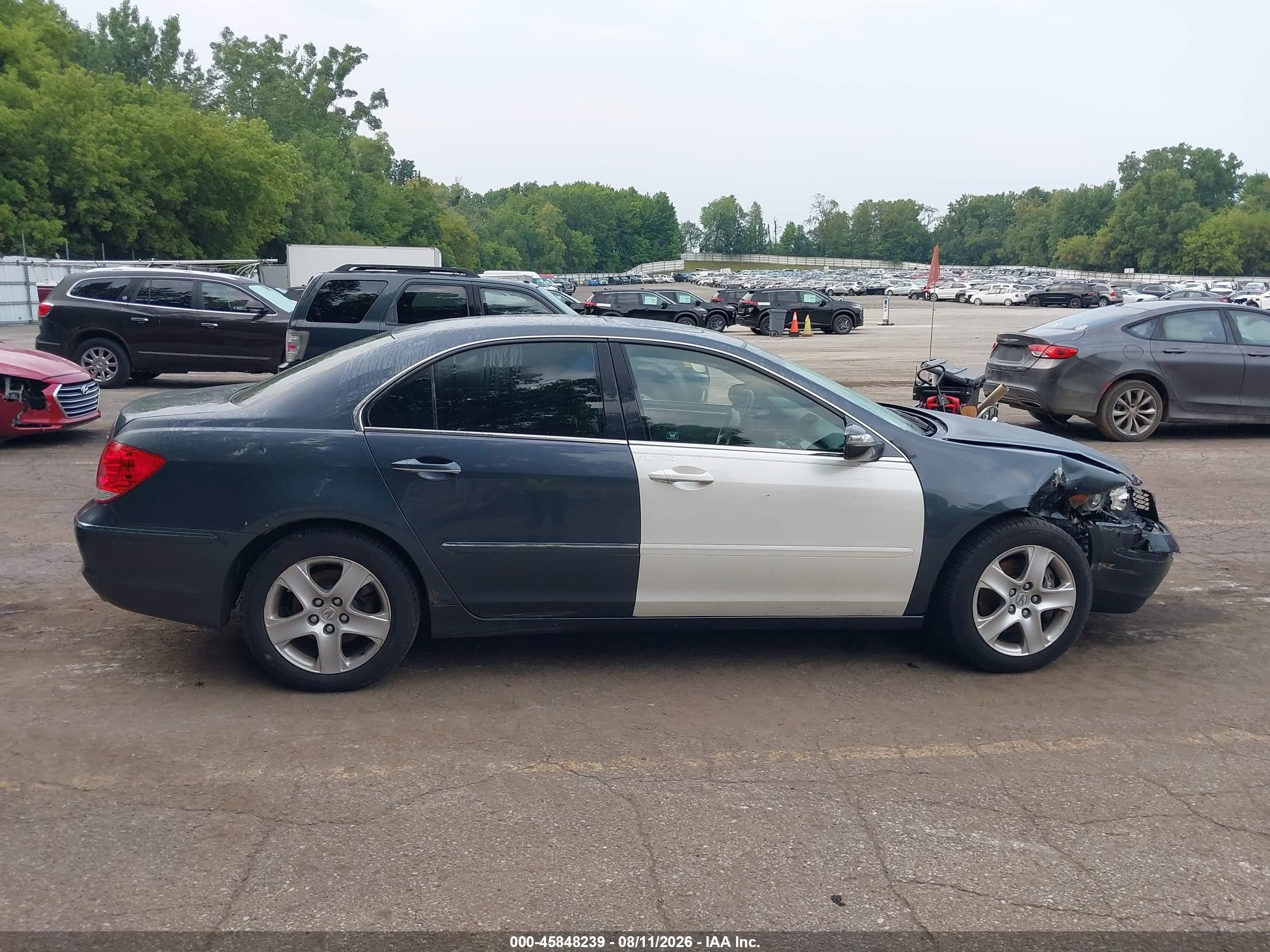 2007 Acura Rl 3.5 Gray vin: JH4KB16657C002189