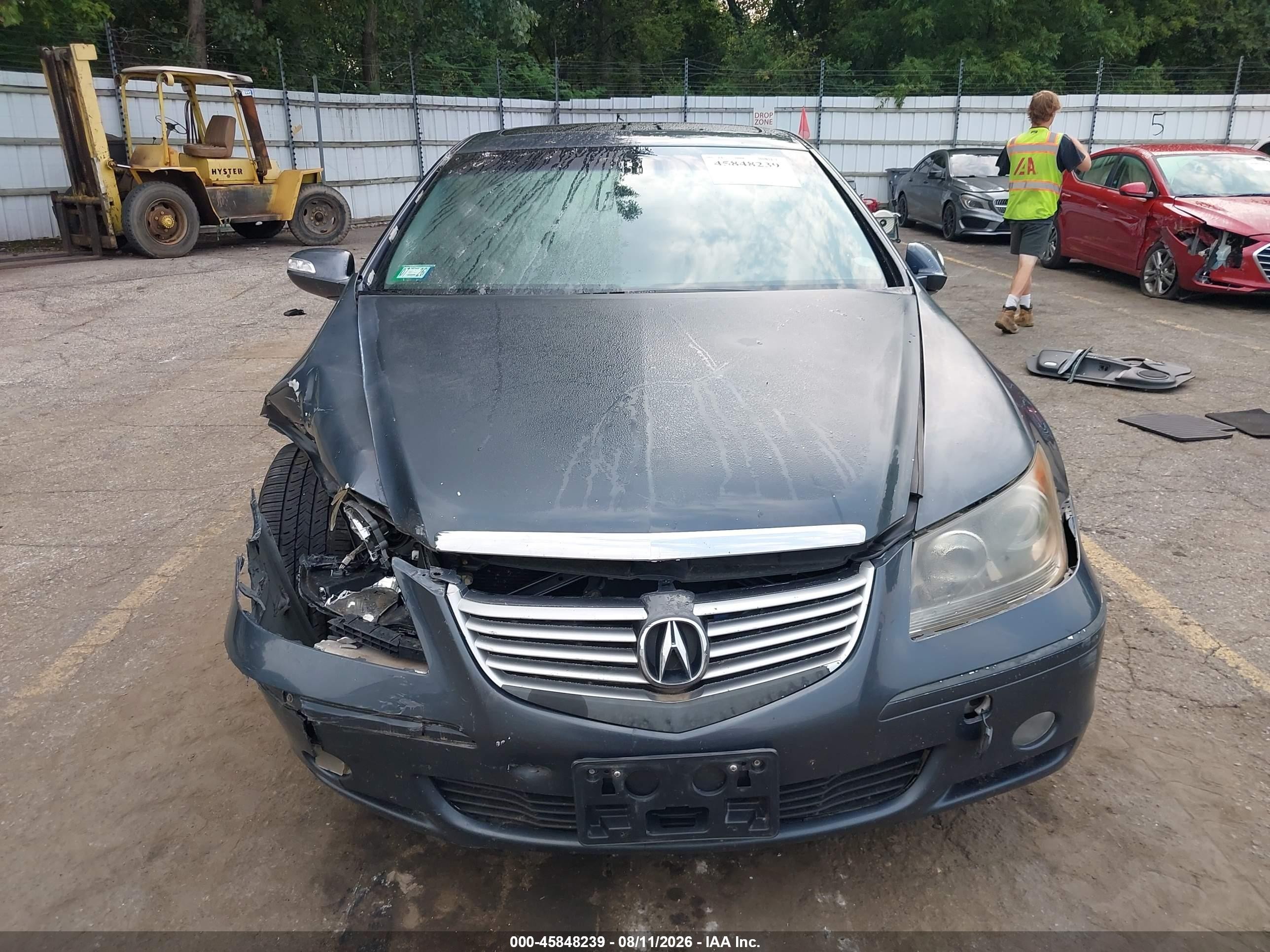 2007 Acura Rl 3.5 Gray vin: JH4KB16657C002189