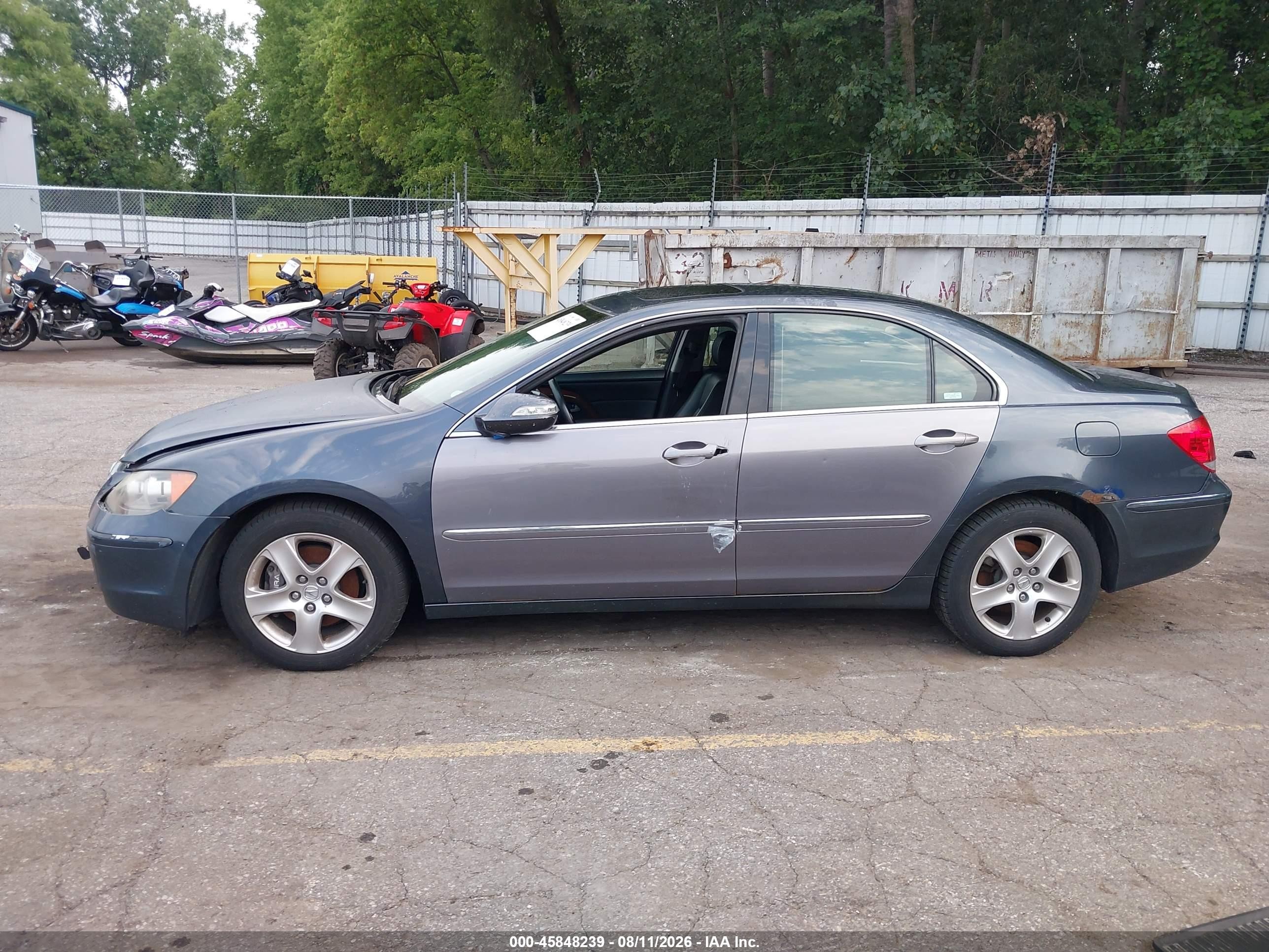 2007 Acura Rl 3.5 Gray vin: JH4KB16657C002189