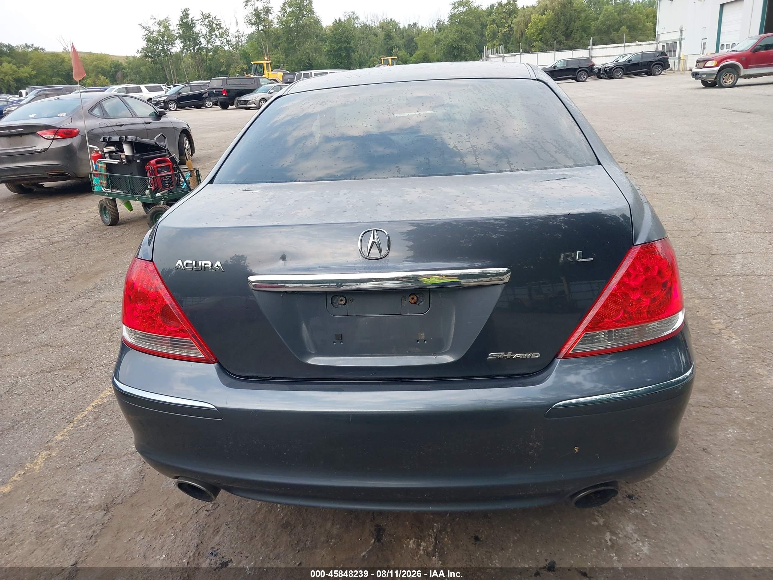 2007 Acura Rl 3.5 Gray vin: JH4KB16657C002189
