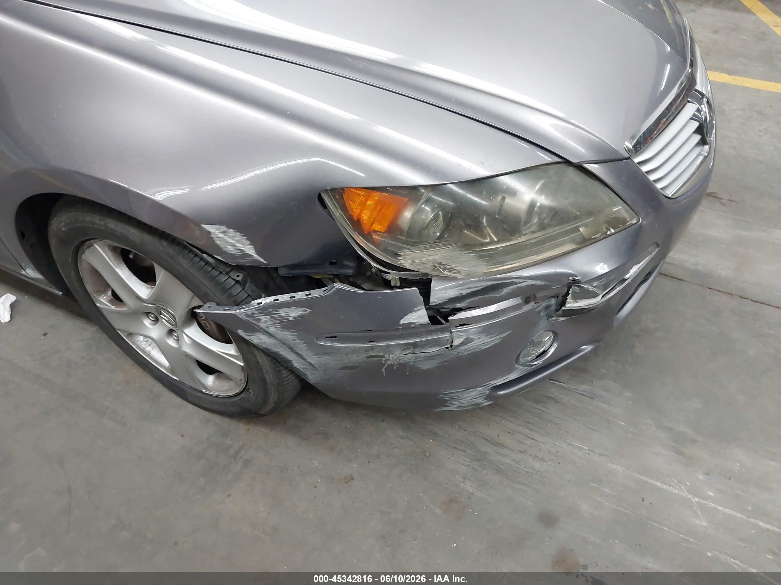 2008 Acura Rl 3.5 Gray vin: JH4KB16658C002081
