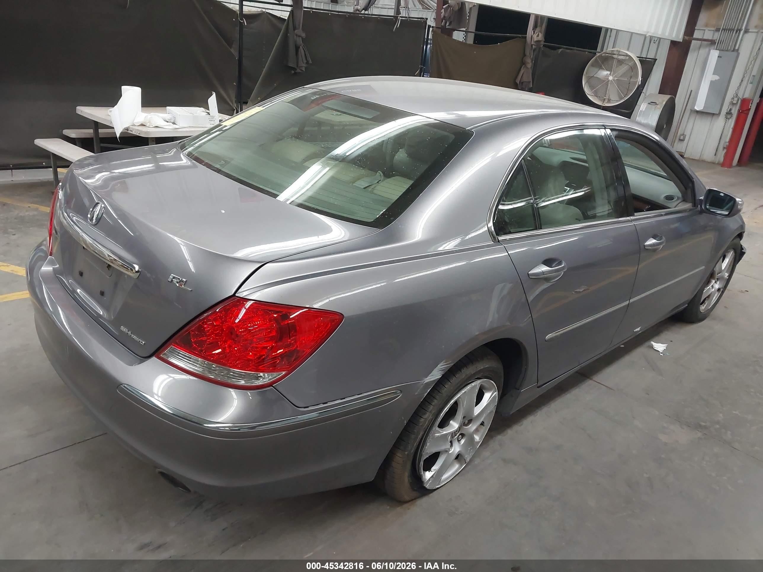 2008 Acura Rl 3.5 Gray vin: JH4KB16658C002081