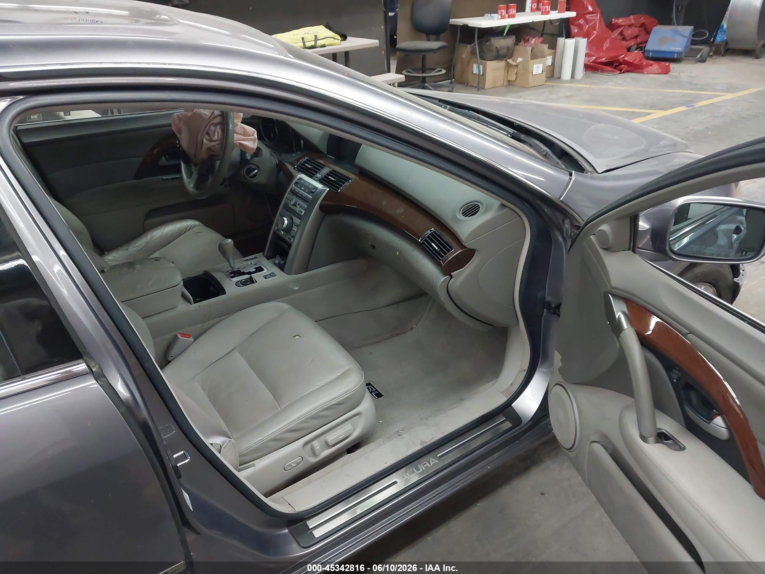 2008 Acura Rl 3.5 Gray vin: JH4KB16658C002081