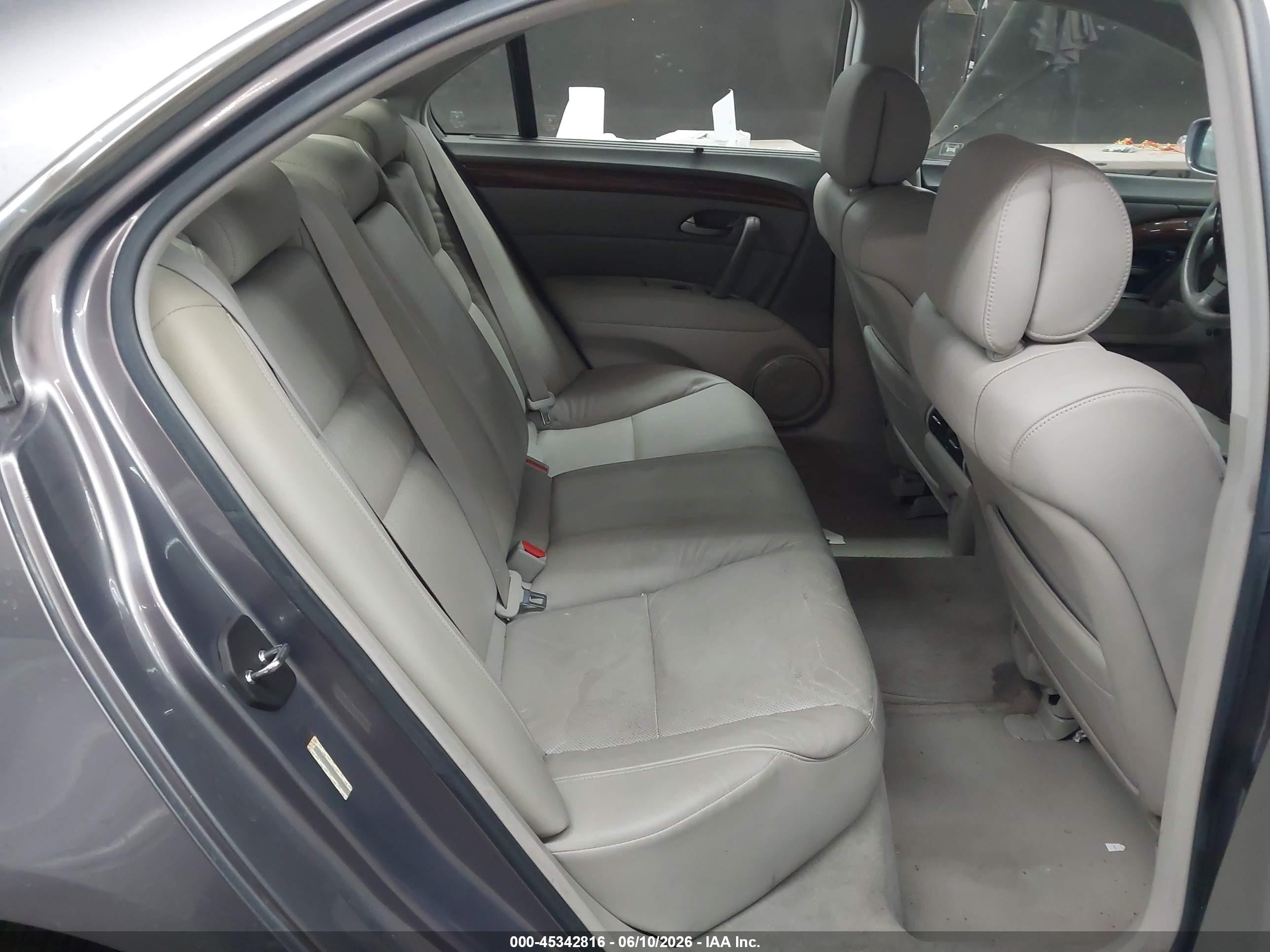 2008 Acura Rl 3.5 Gray vin: JH4KB16658C002081