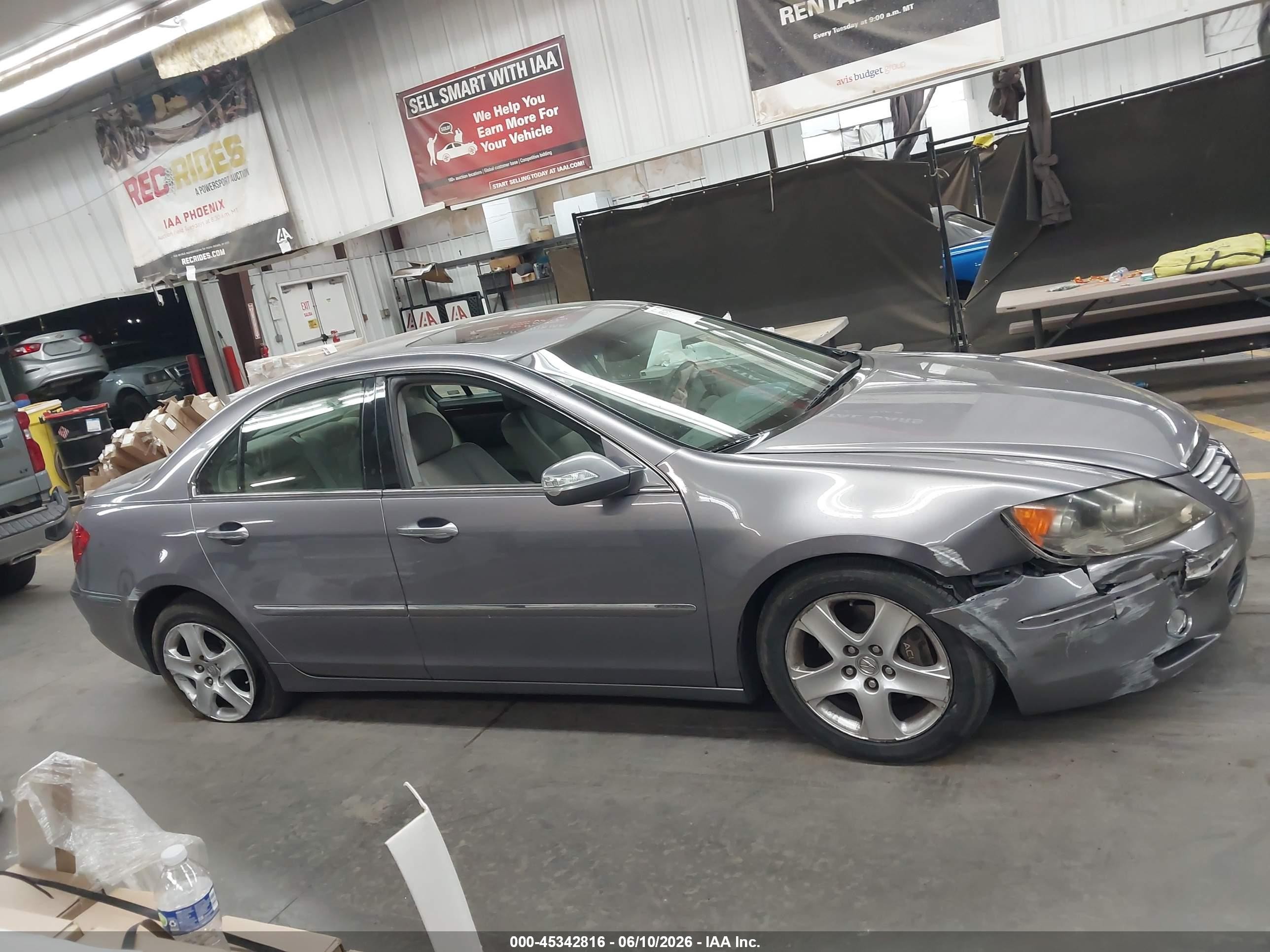 2008 Acura Rl 3.5 Gray vin: JH4KB16658C002081
