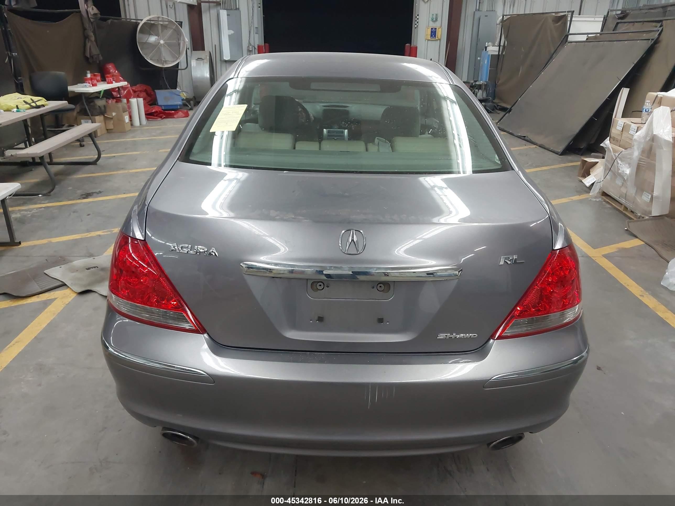 2008 Acura Rl 3.5 Gray vin: JH4KB16658C002081