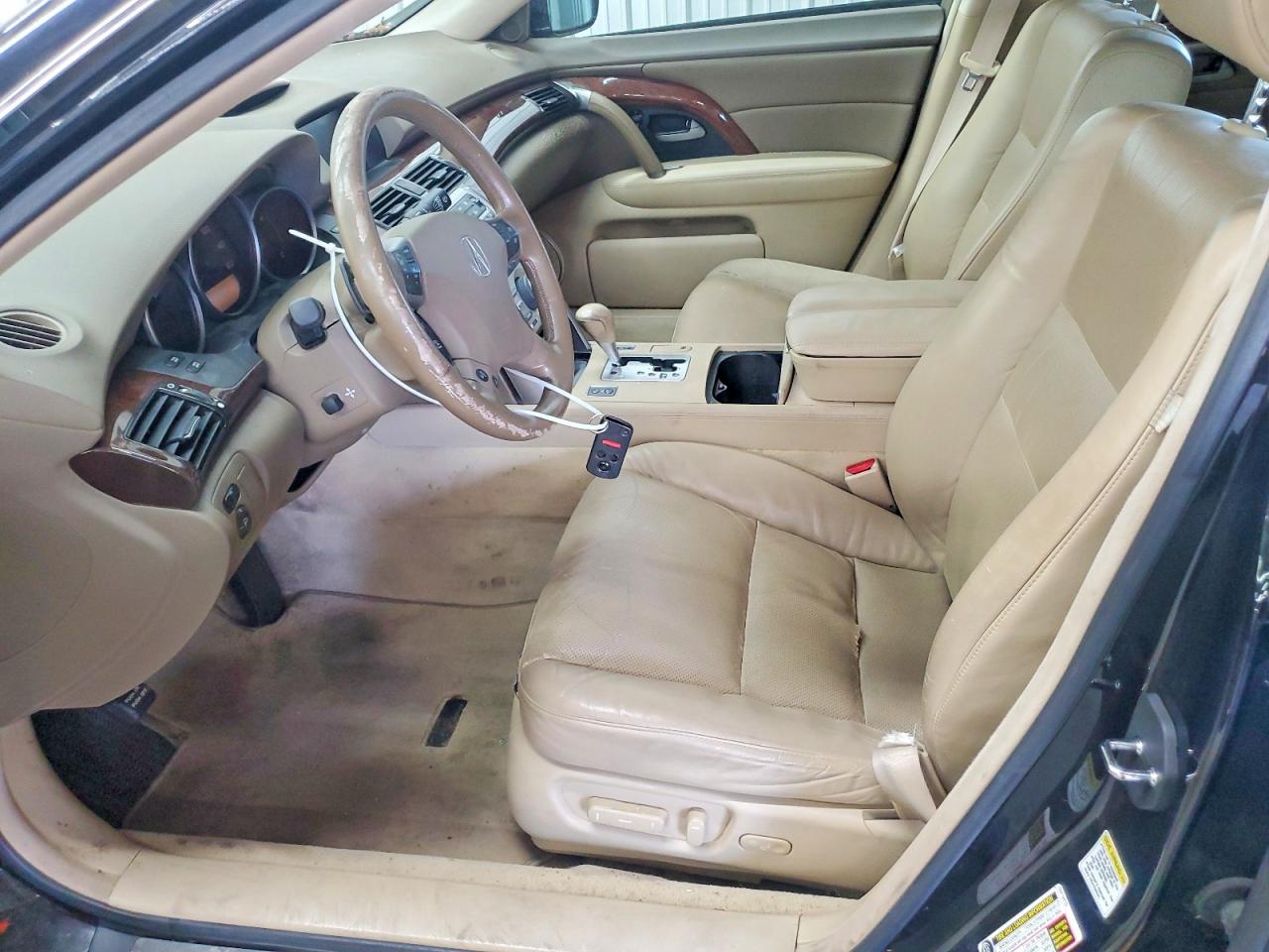 2007 Acura Rl Черный vin: JH4KB16667C004890