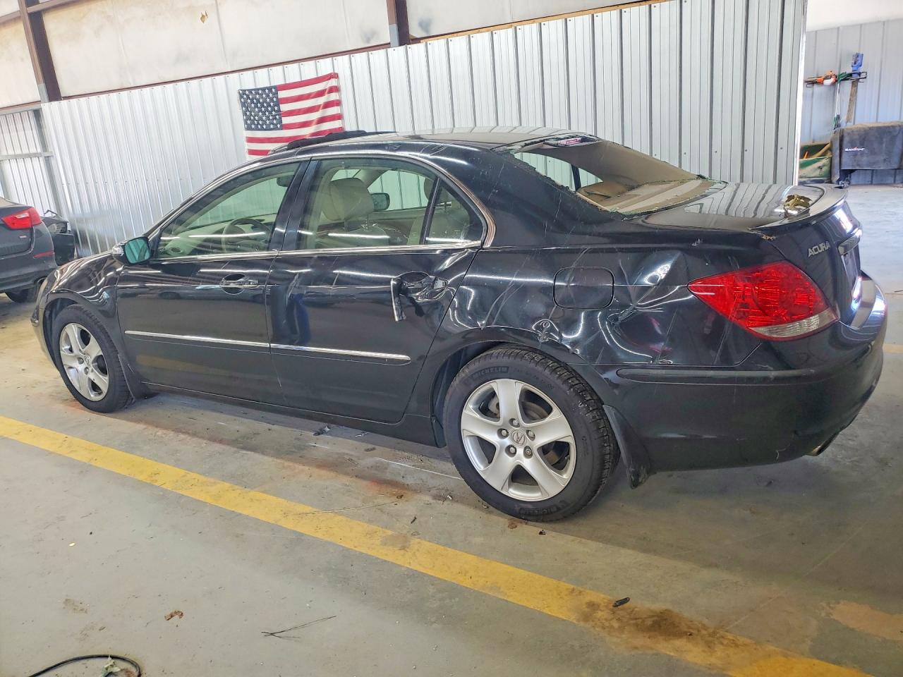 2007 Acura Rl Черный vin: JH4KB16667C004890