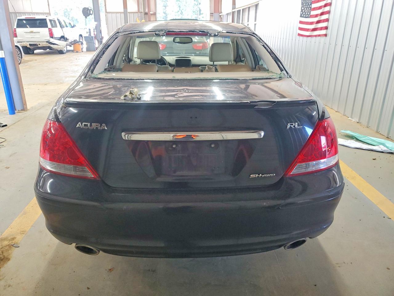 2007 Acura Rl Черный vin: JH4KB16667C004890