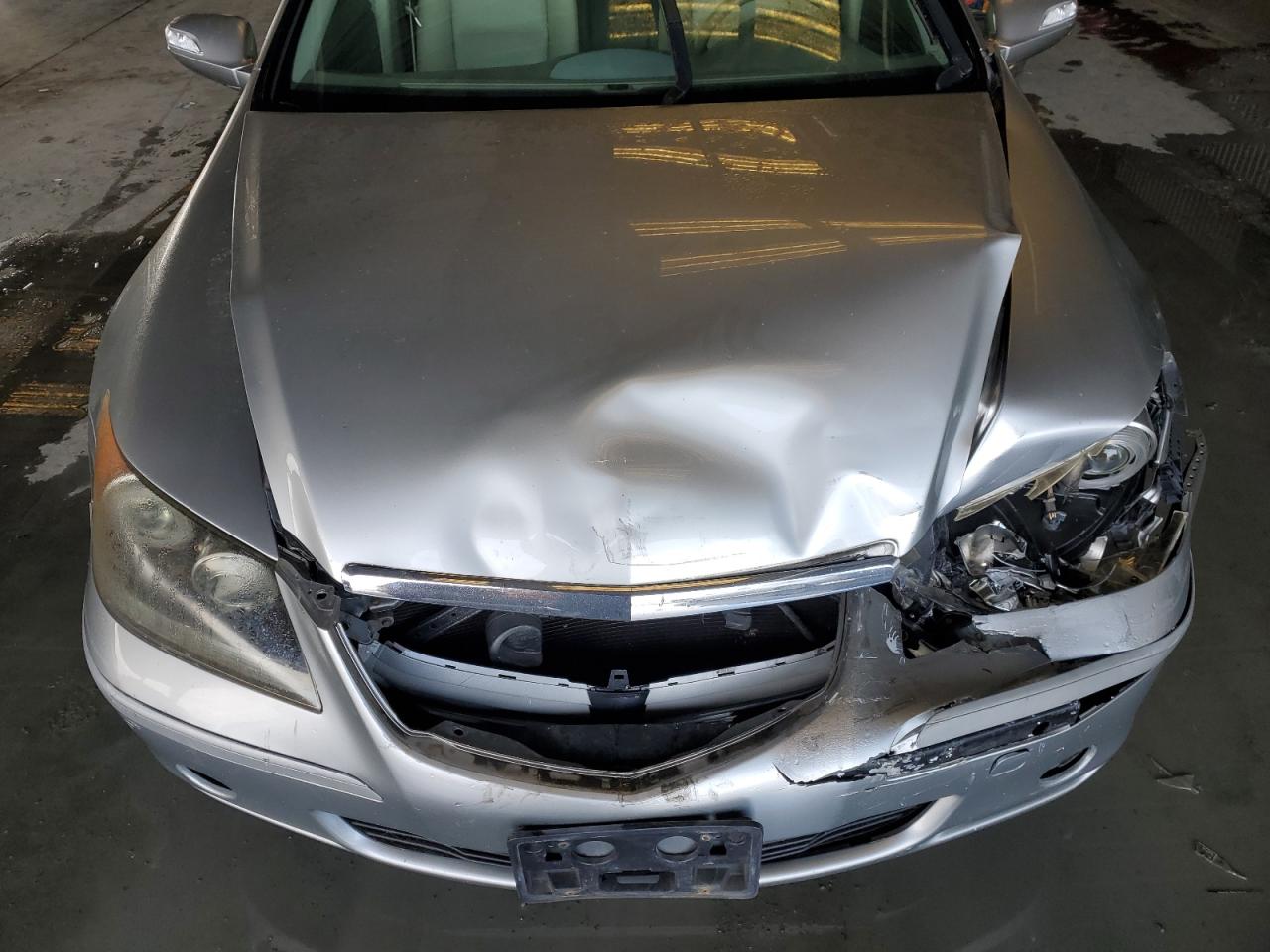2008 Acura Rl Silver vin: JH4KB16668C003157