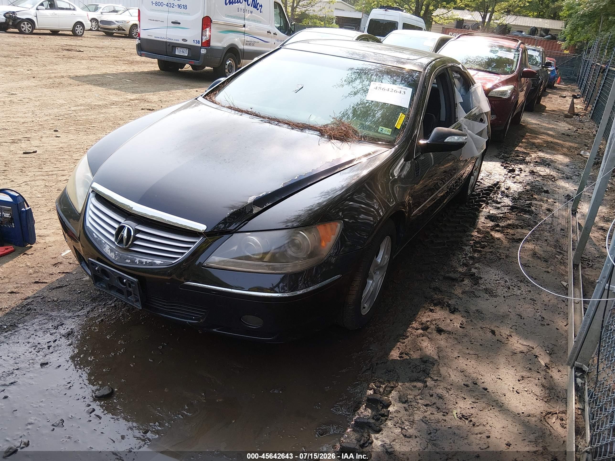 2007 Acura Rl 3.5 Черный vin: JH4KB16677C001836