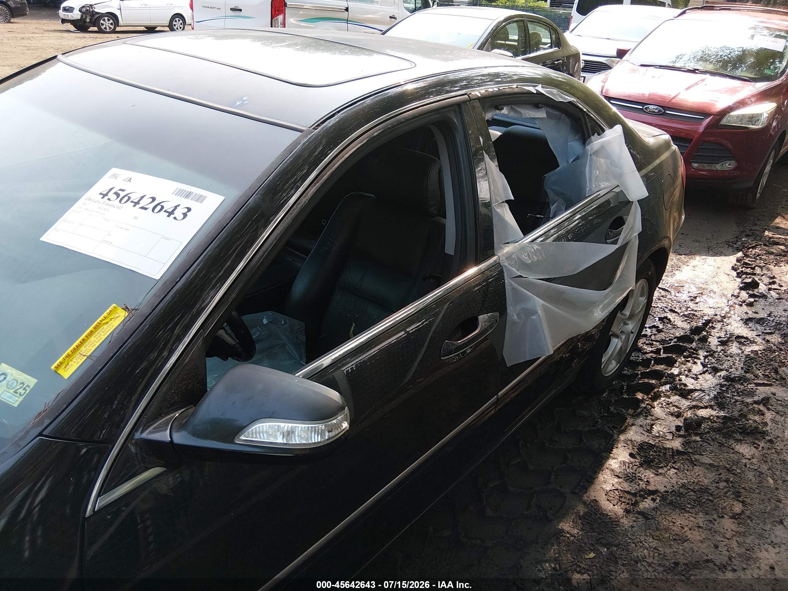 2007 Acura Rl 3.5 Черный vin: JH4KB16677C001836