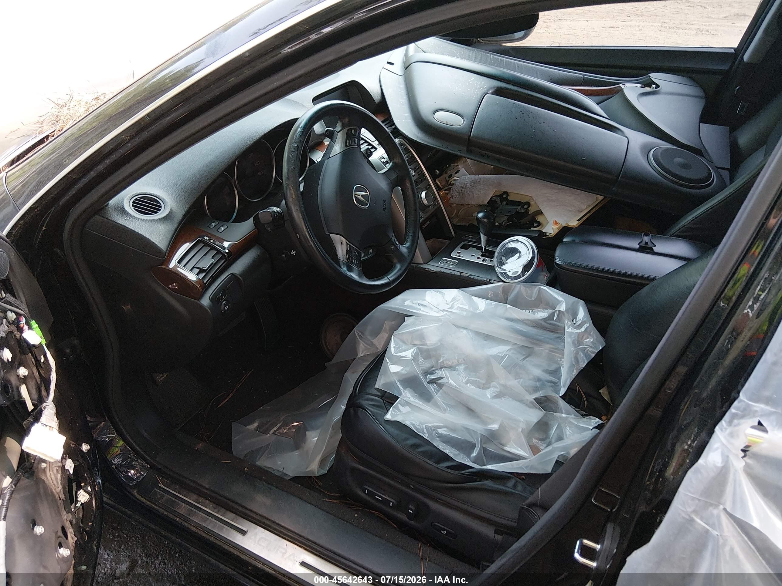 2007 Acura Rl 3.5 Черный vin: JH4KB16677C001836