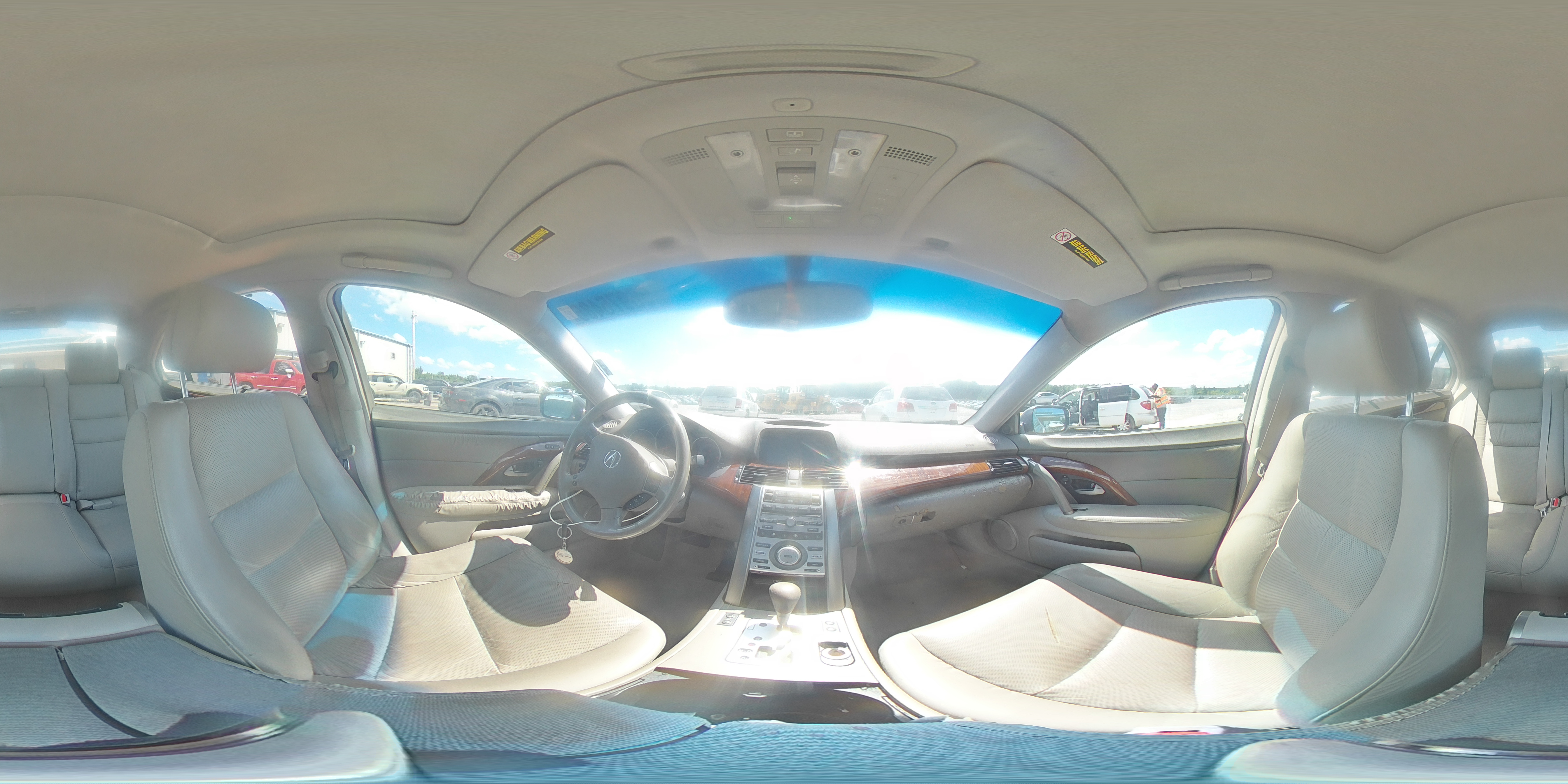 2008 Acura Rl Gray vin: JH4KB16678C003572