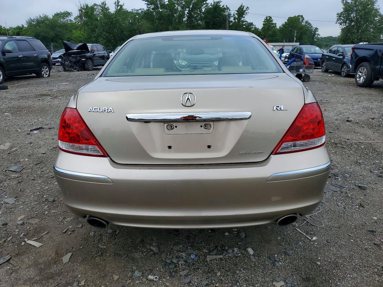 2008 Acura Rl Gold vin: JH4KB16678C003927
