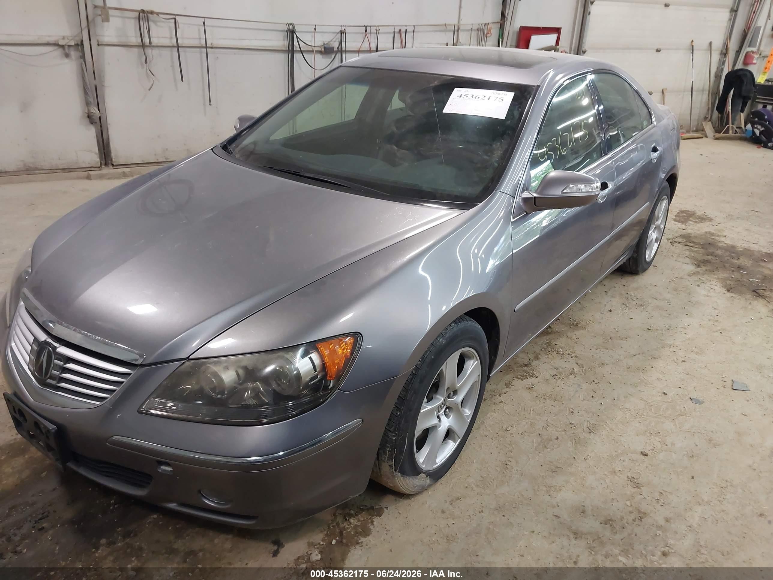 2007 Acura Rl 3.5 Серый vin: JH4KB16697C001207