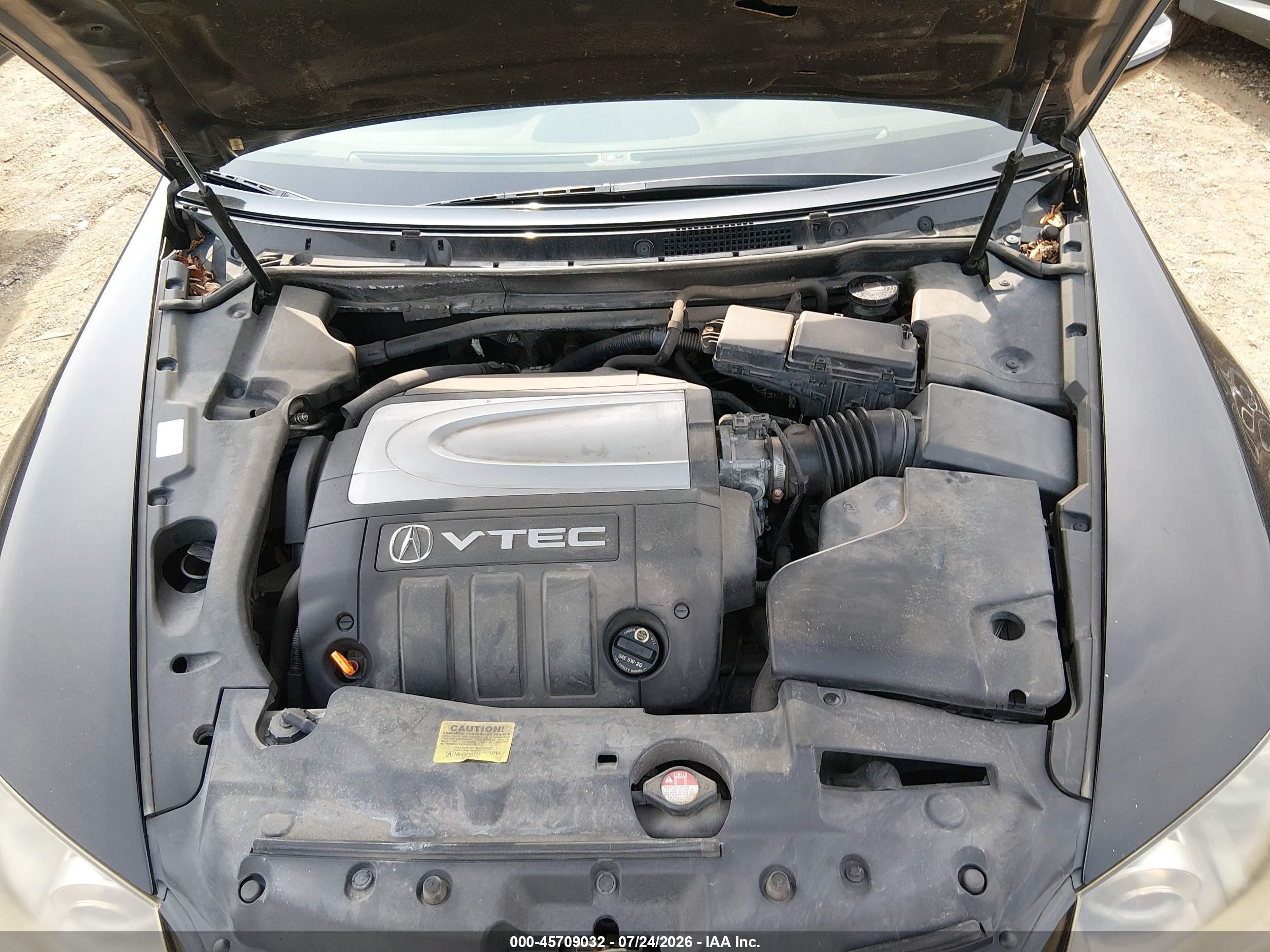 2007 Acura Rl 3.5 Серый vin: JH4KB16697C003782