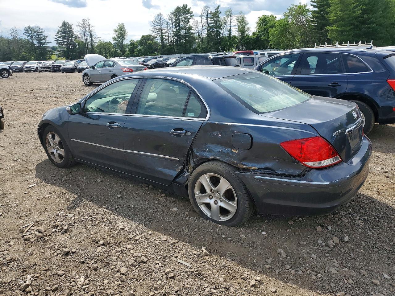 2008 Acura Rl Gray vin: JH4KB16698C003573