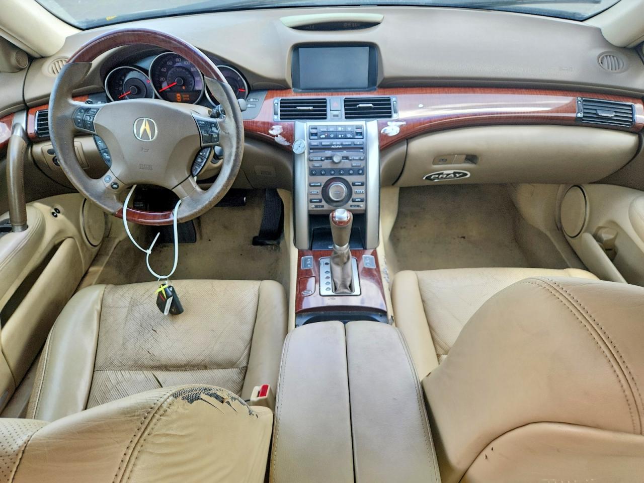2009 Acura Rl Белый vin: JH4KB26639C001728