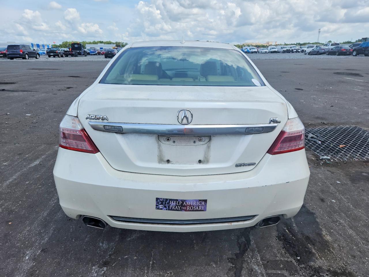 2009 Acura Rl Белый vin: JH4KB26639C001728