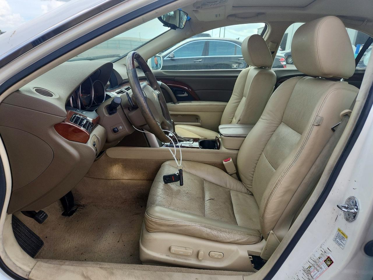 2009 Acura Rl Белый vin: JH4KB26639C001728