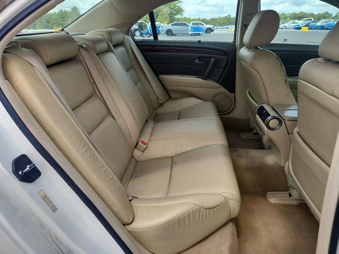 2009 Acura Rl Белый vin: JH4KB26639C001728