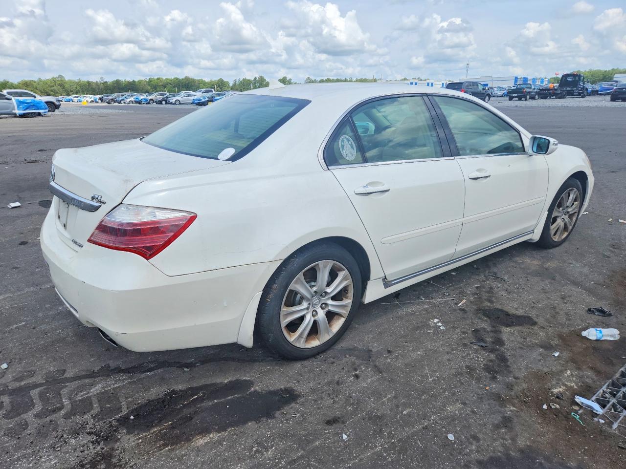 2009 Acura Rl Белый vin: JH4KB26639C001728