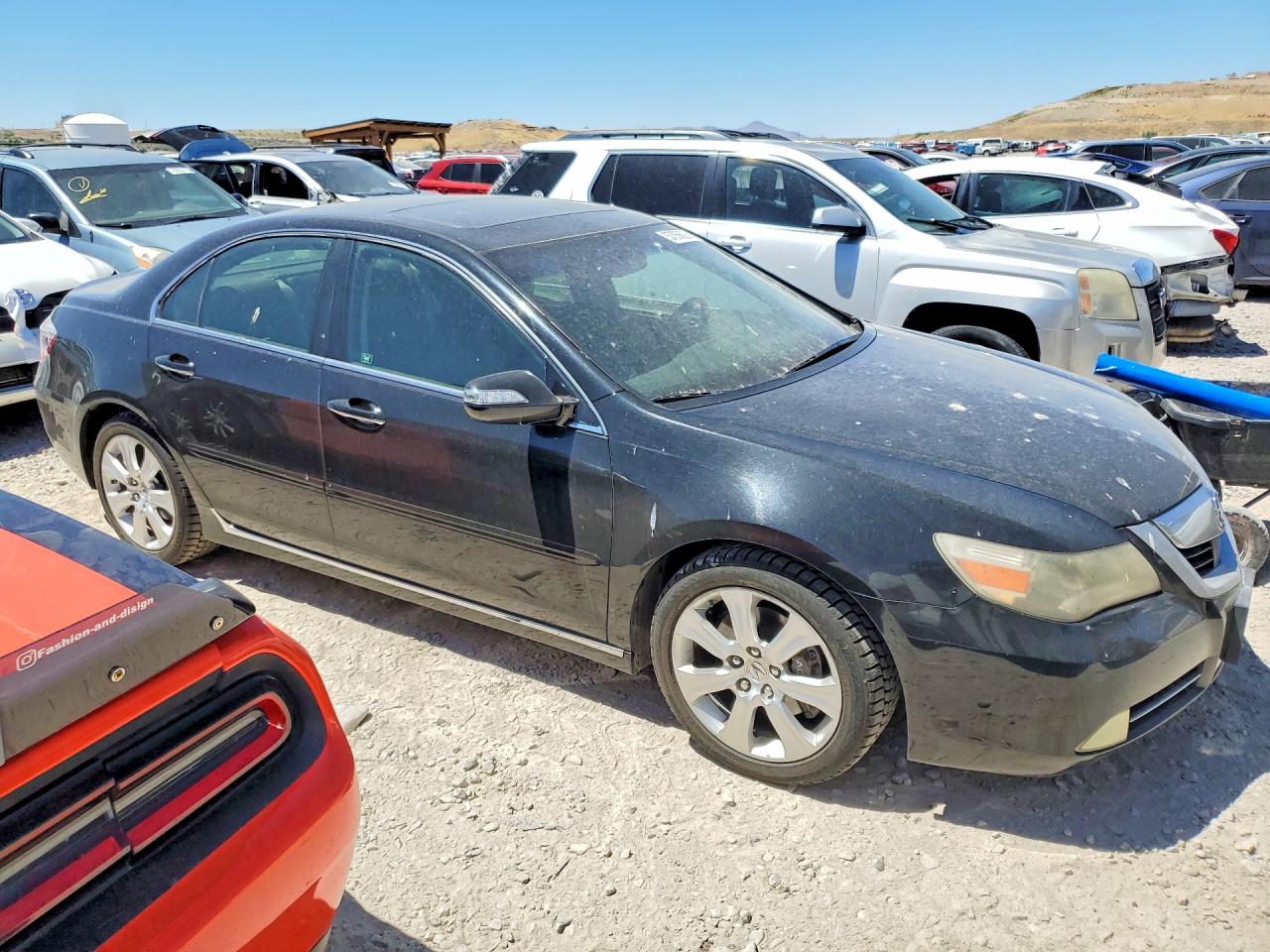 2009 Acura Rl Черный vin: JH4KB26649C000622
