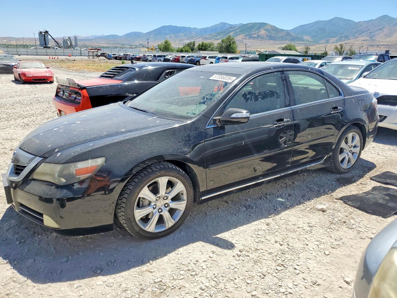 2009 Acura Rl Черный vin: JH4KB26649C000622