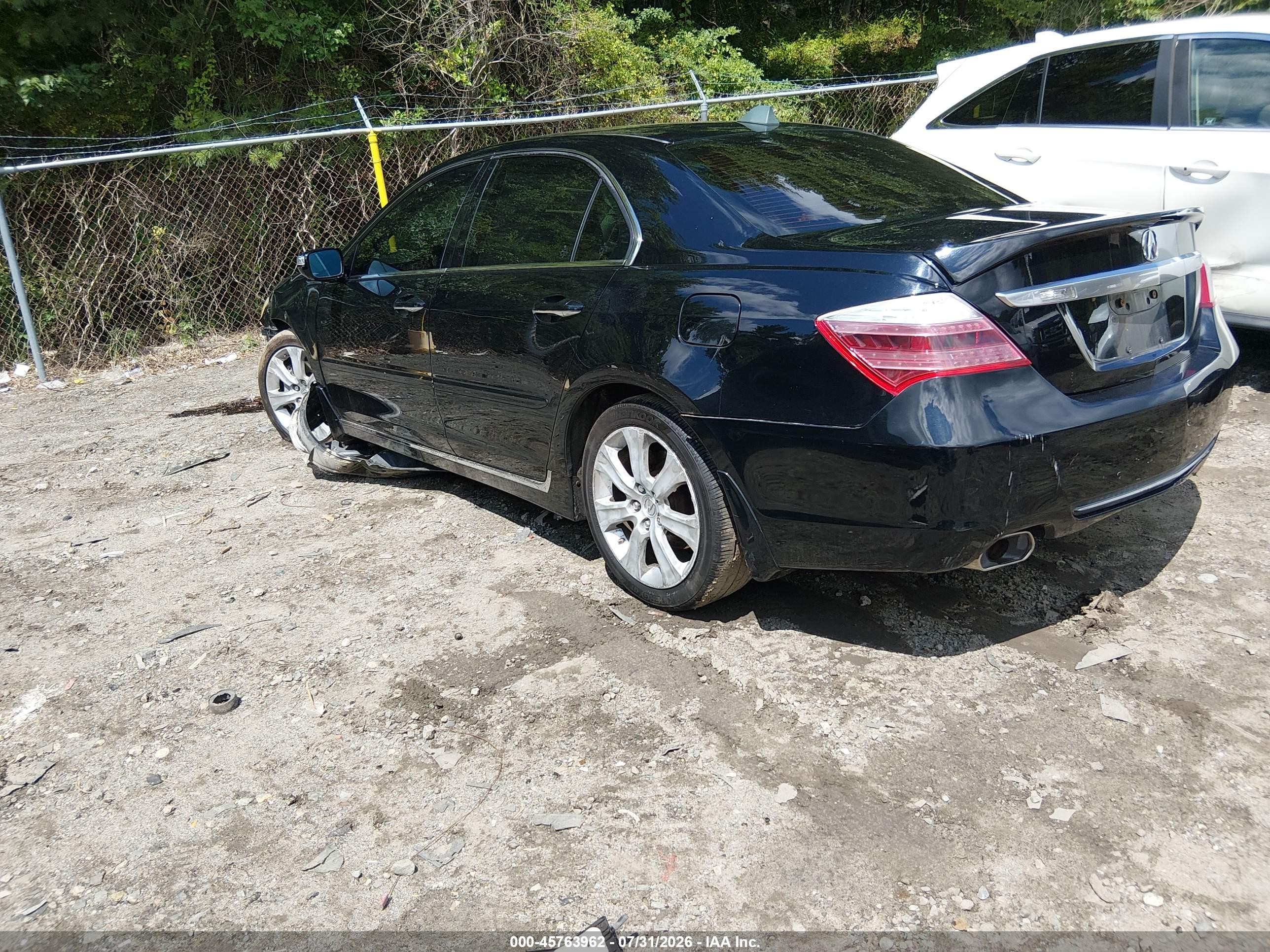 2009 Acura Rl 3.7 Black vin: JH4KB26649C002032