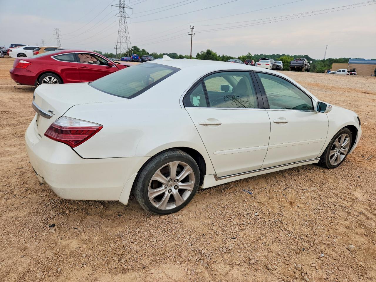 2009 Acura Rl White vin: JH4KB26679C002252