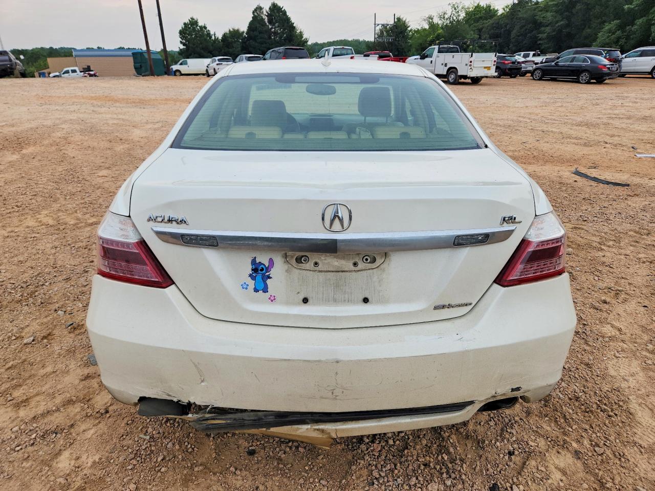 2009 Acura Rl White vin: JH4KB26679C002252