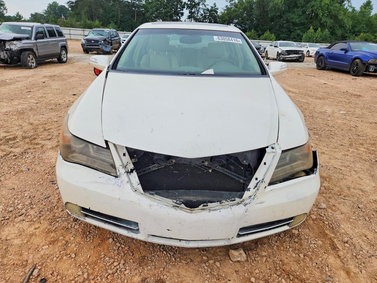 2009 Acura Rl White vin: JH4KB26679C002252