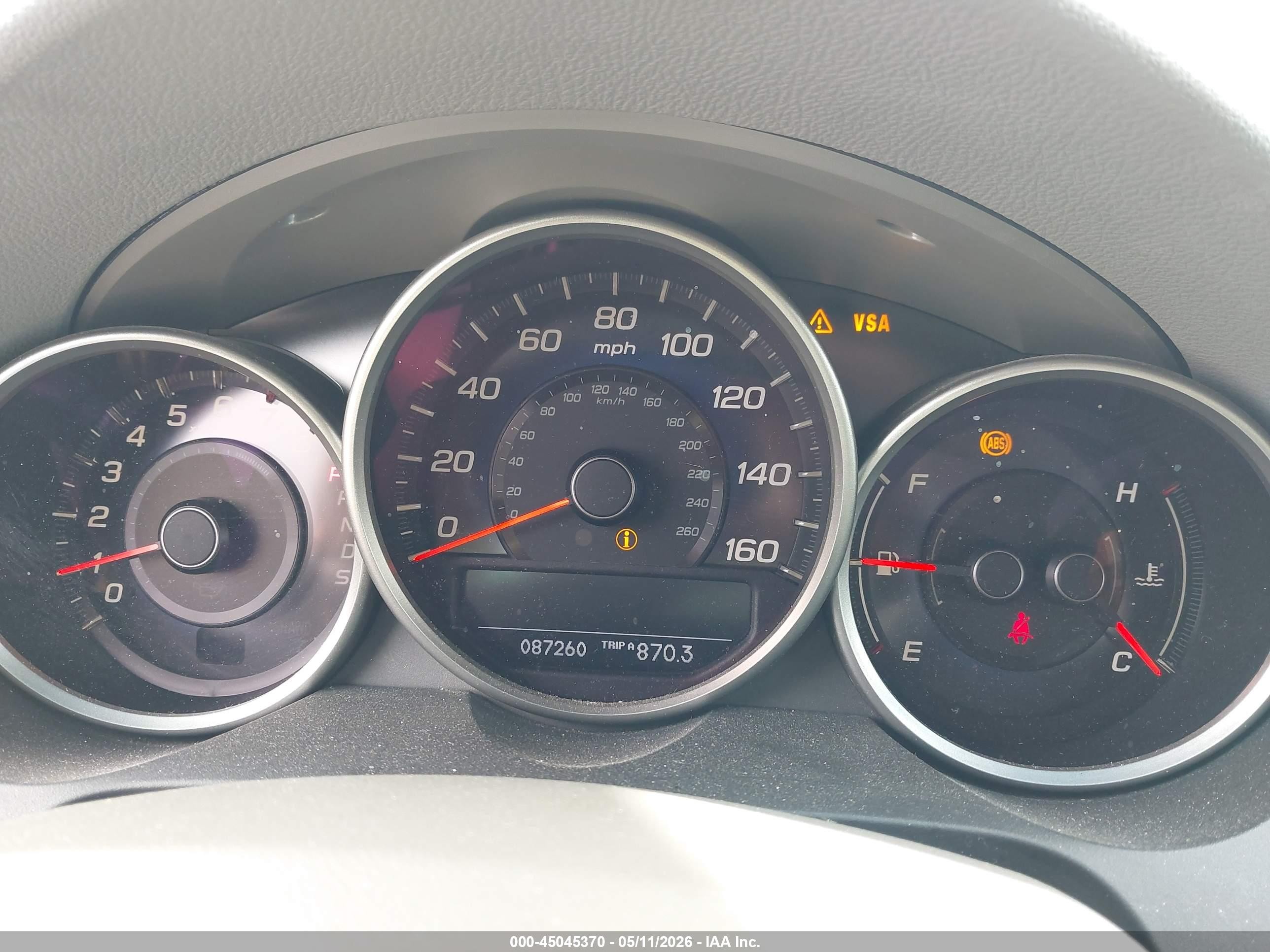 2009 Acura Rl 3.7 Gray vin: JH4KB26689C001613