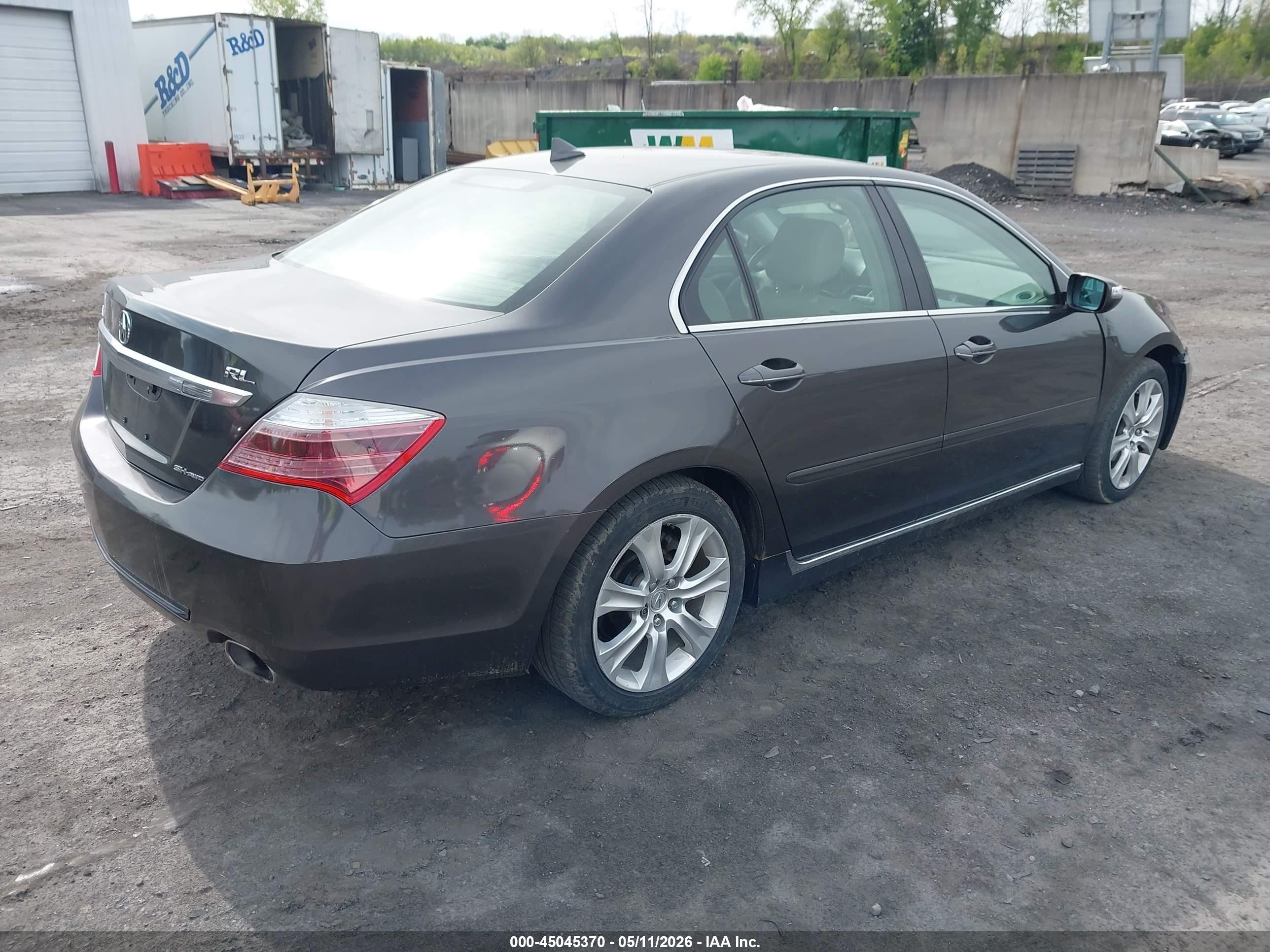 2009 Acura Rl 3.7 Gray vin: JH4KB26689C001613