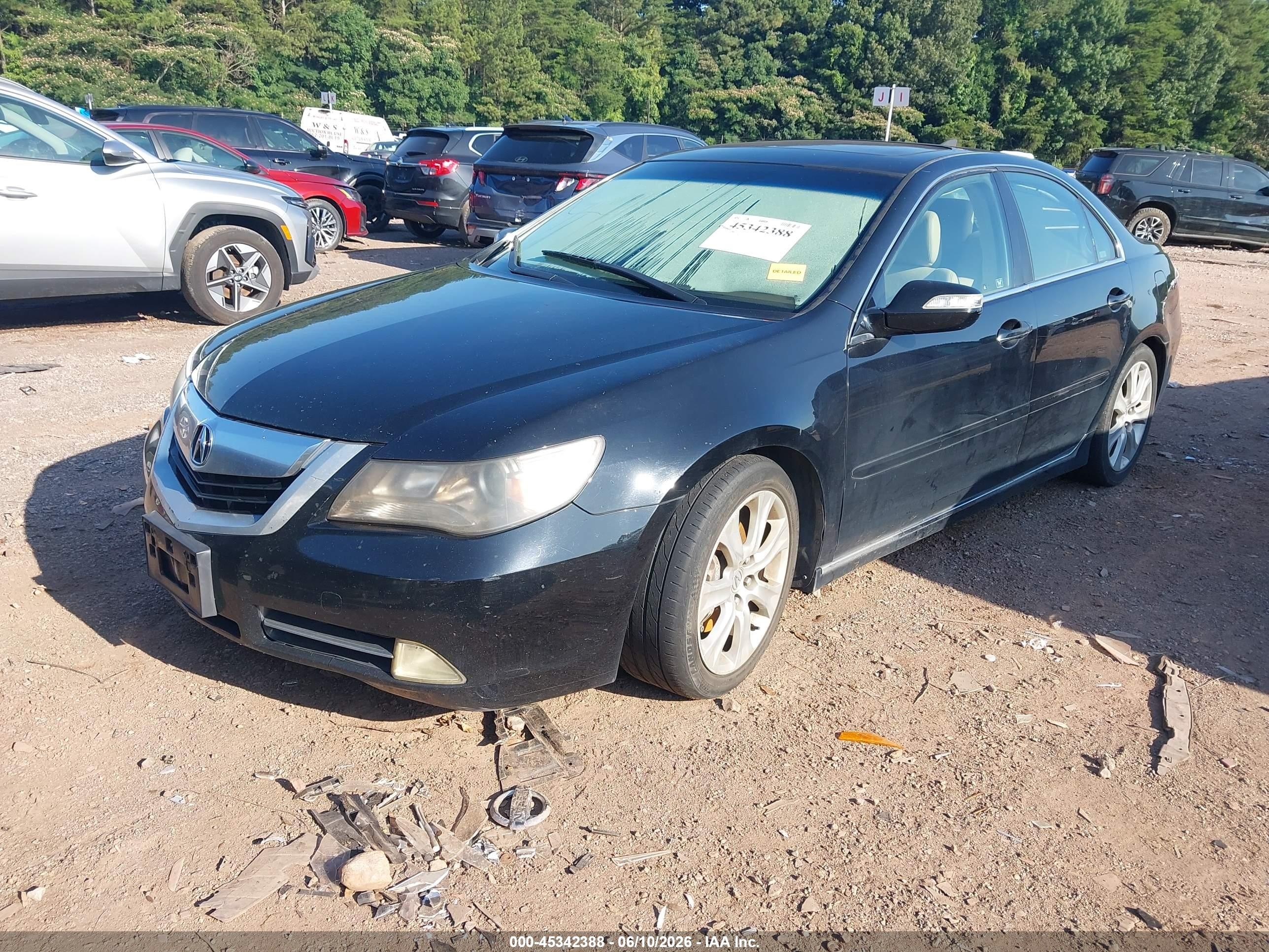 2009 Acura Rl 3.7 Black vin: JH4KB266X9C002178