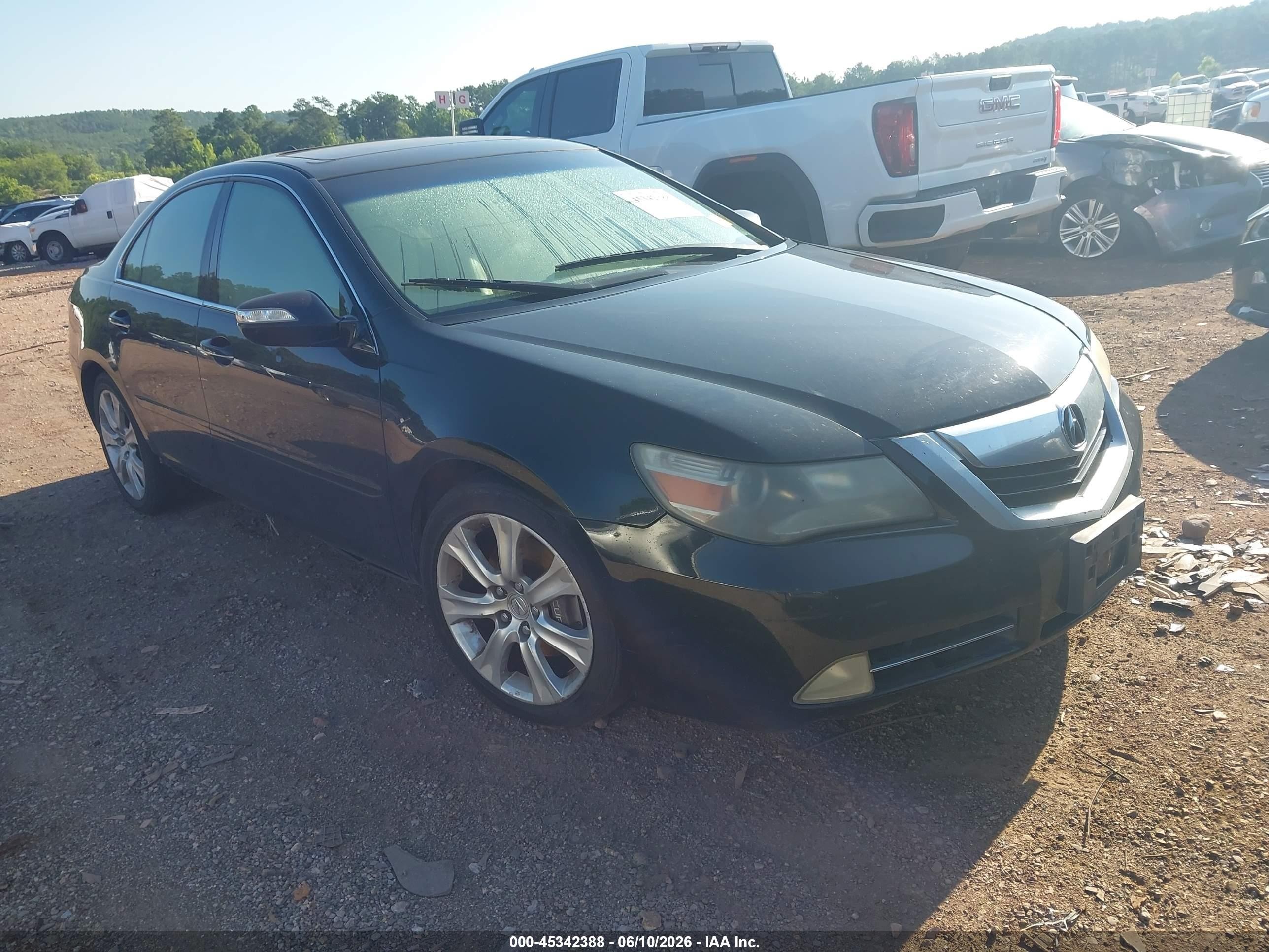 2009 Acura Rl 3.7 Black vin: JH4KB266X9C002178