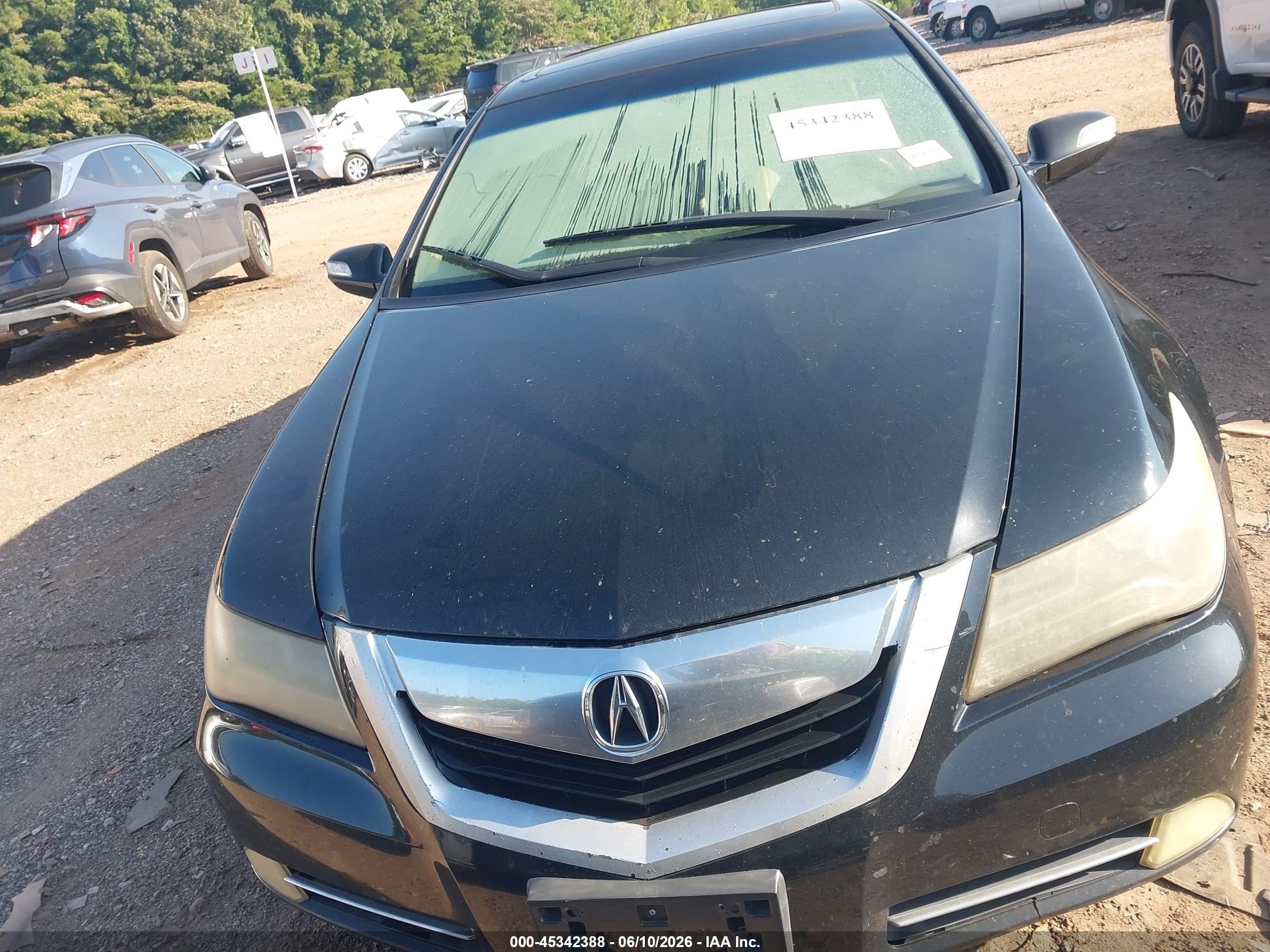 2009 Acura Rl 3.7 Black vin: JH4KB266X9C002178